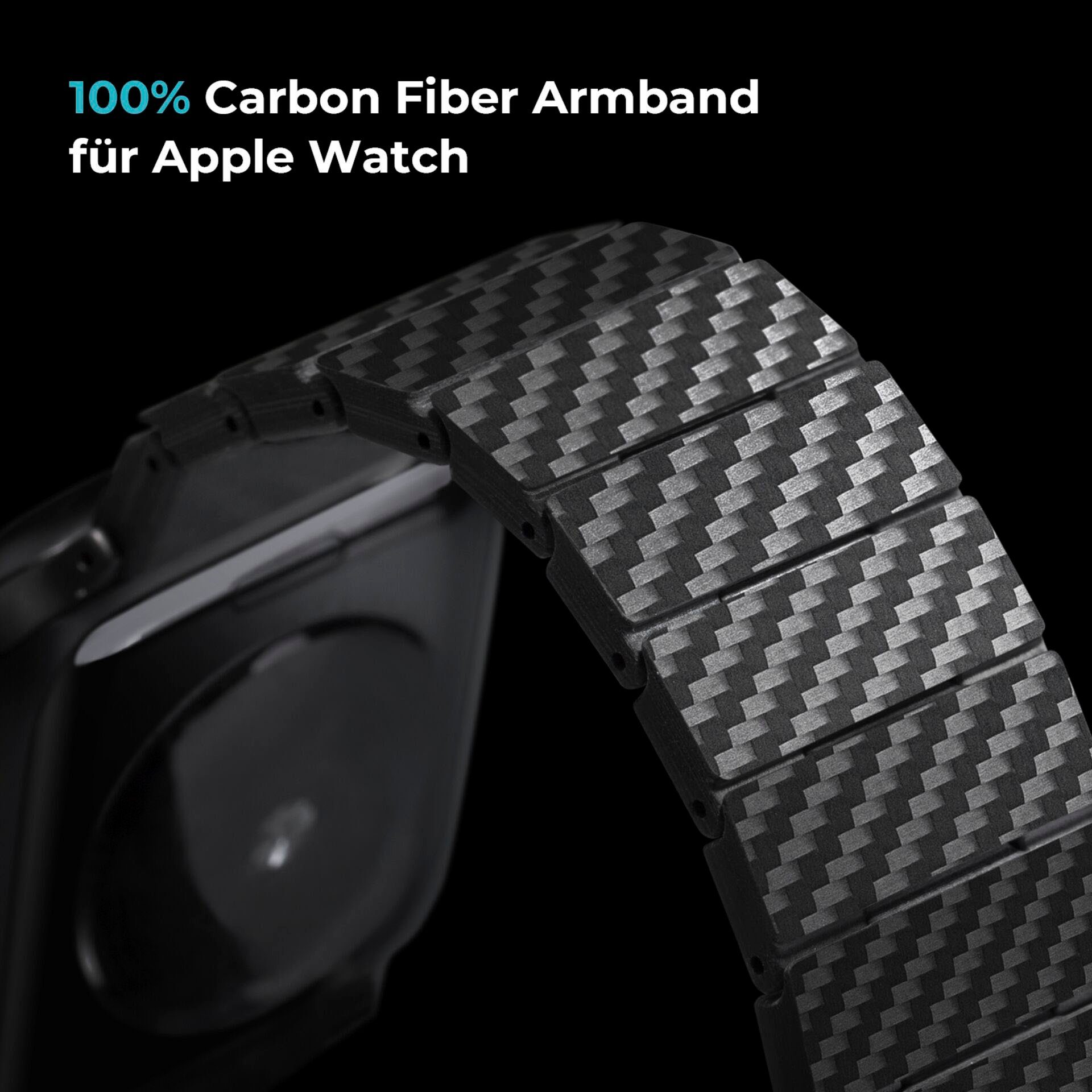 Pitaka Smartwatch-Armband Bracelet Fiber Link Carbon Modern Band 42-44mm