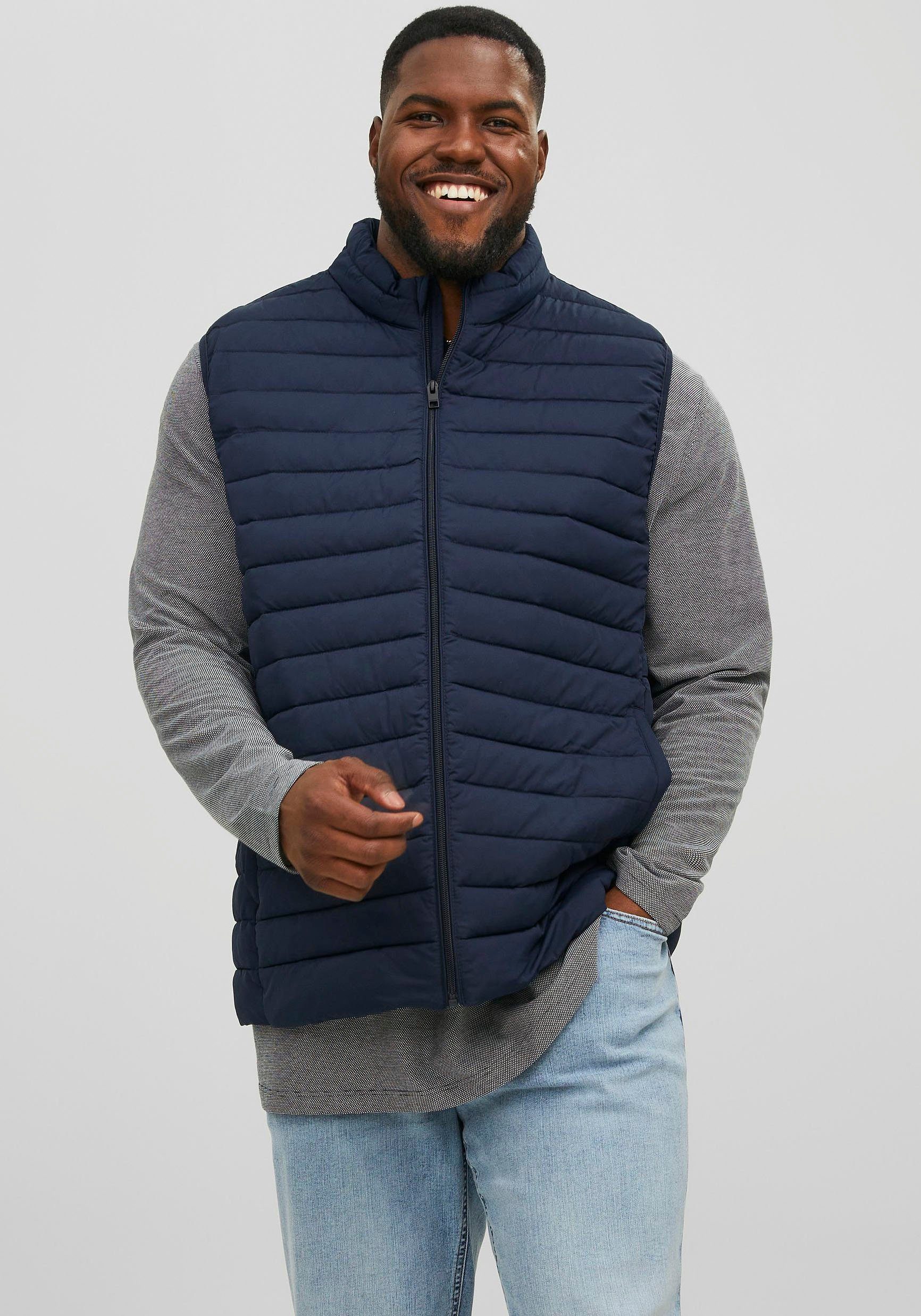 Jack & Jones PlusSize Steppweste JJERECYCLE BODYWARMER NOOS PS Navy Blazer