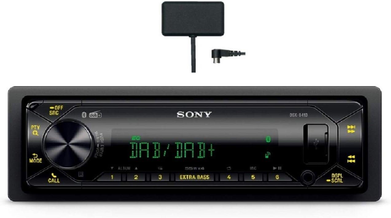 Sony DSX-B41D KIT inkl. DAB Antenne, Bluetooth, DAB+, MultiColor, iPhone Autoradio