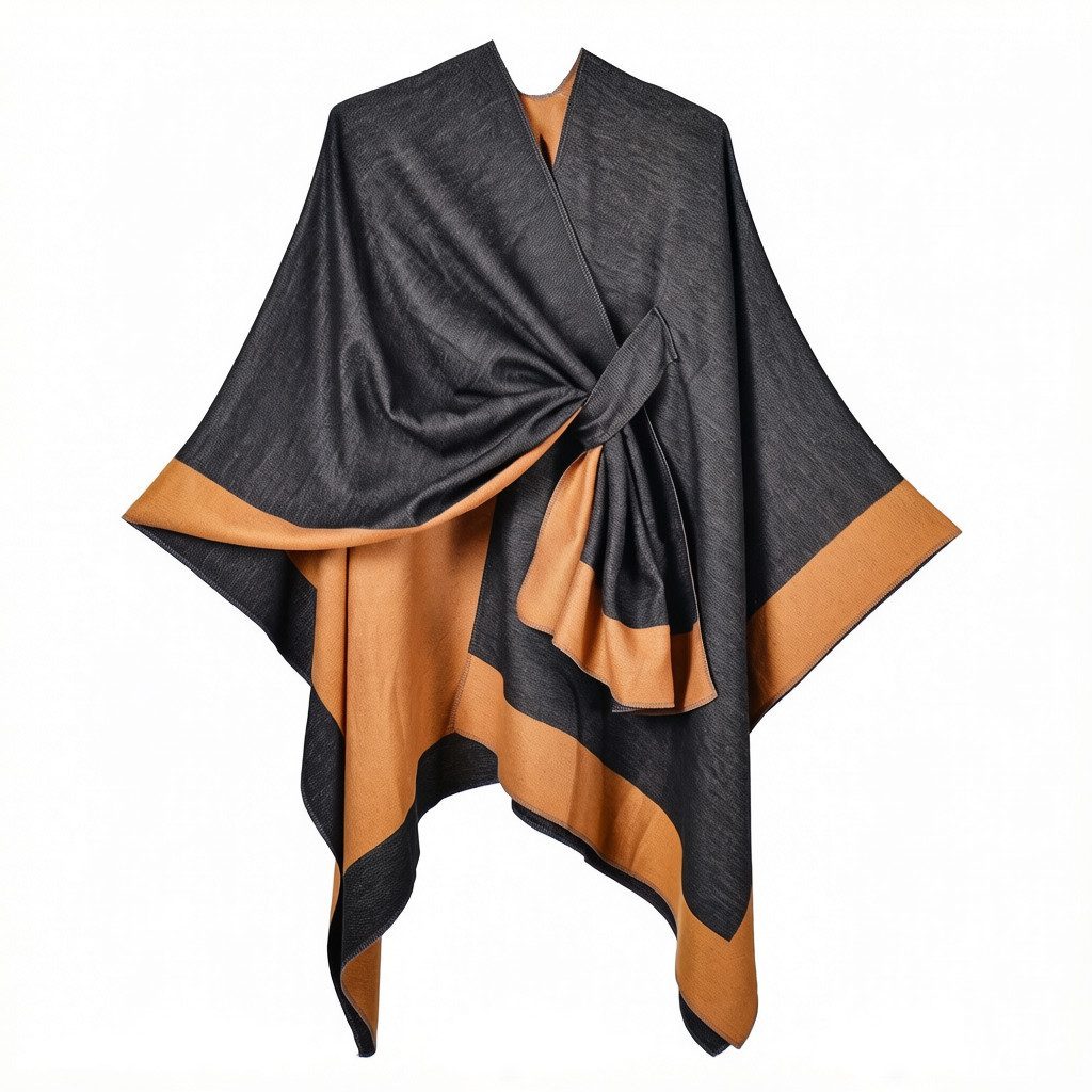 Oemmn Poncho Damen Schal,Poncho,Wärmender Schal für alle Jahreszeiten