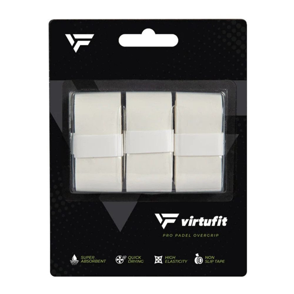 VirtuFit Griffband Pro Padel - Overgrip - PU-Leder - Weiß