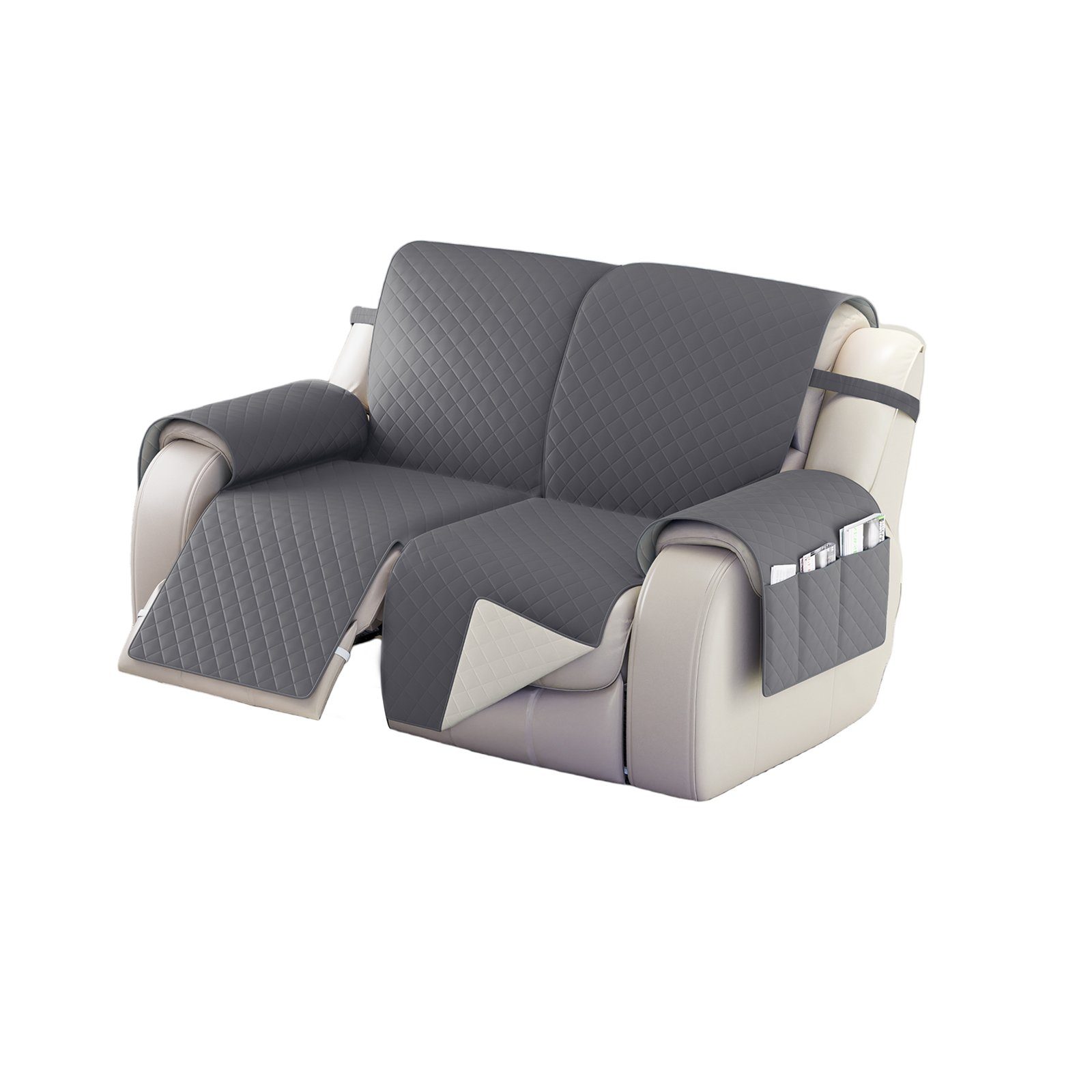 Rosnek Sofahusse Gesteppt, doppelseitig, wasserdicht, für einen 2/3-Sitz-Li günstig online kaufen
