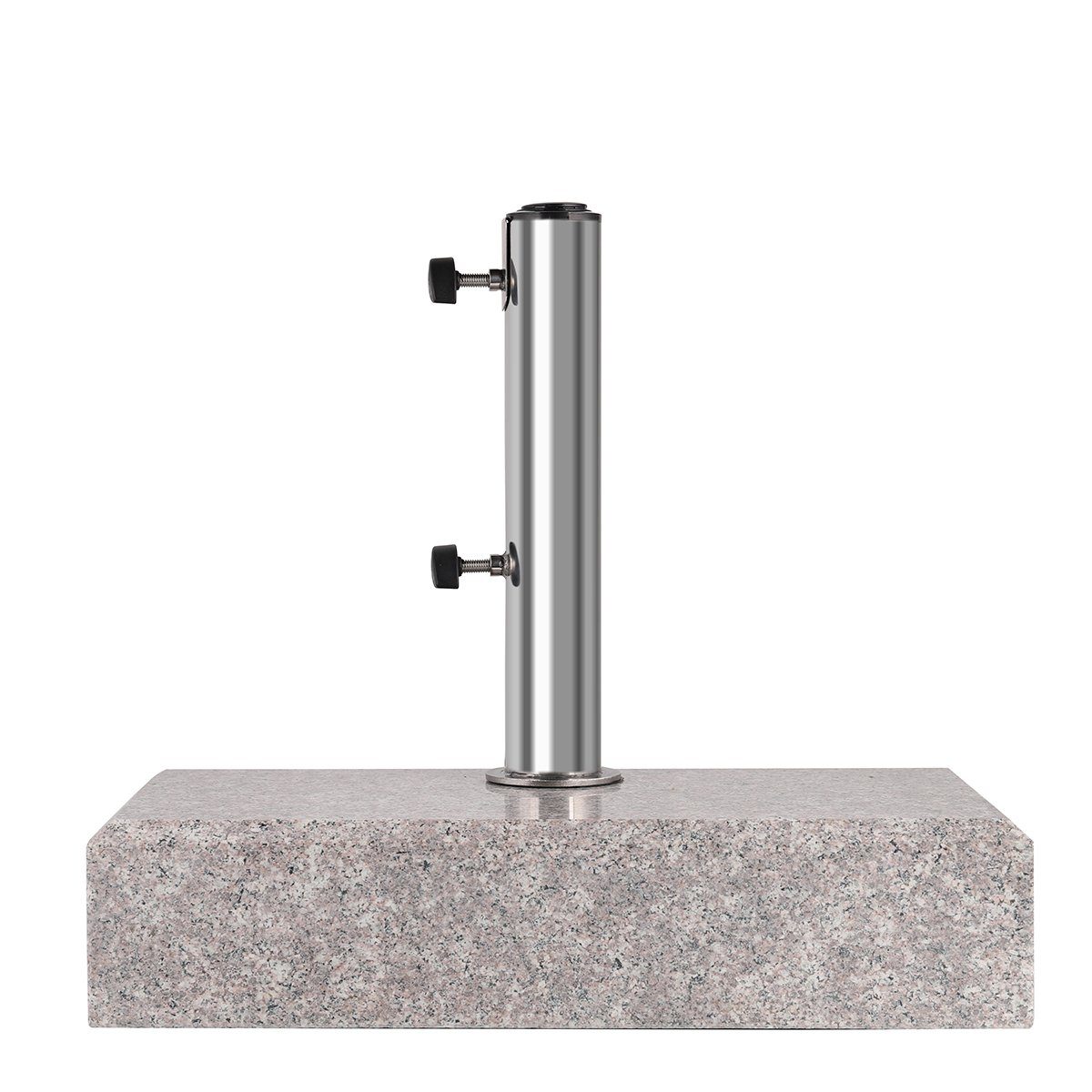 Sekey Betonschirmständer 25kg Schirmhalter Granit Balkonschirmständer für Sonnenschirm Halbrund, für Stöcke bis Ø 38 mm