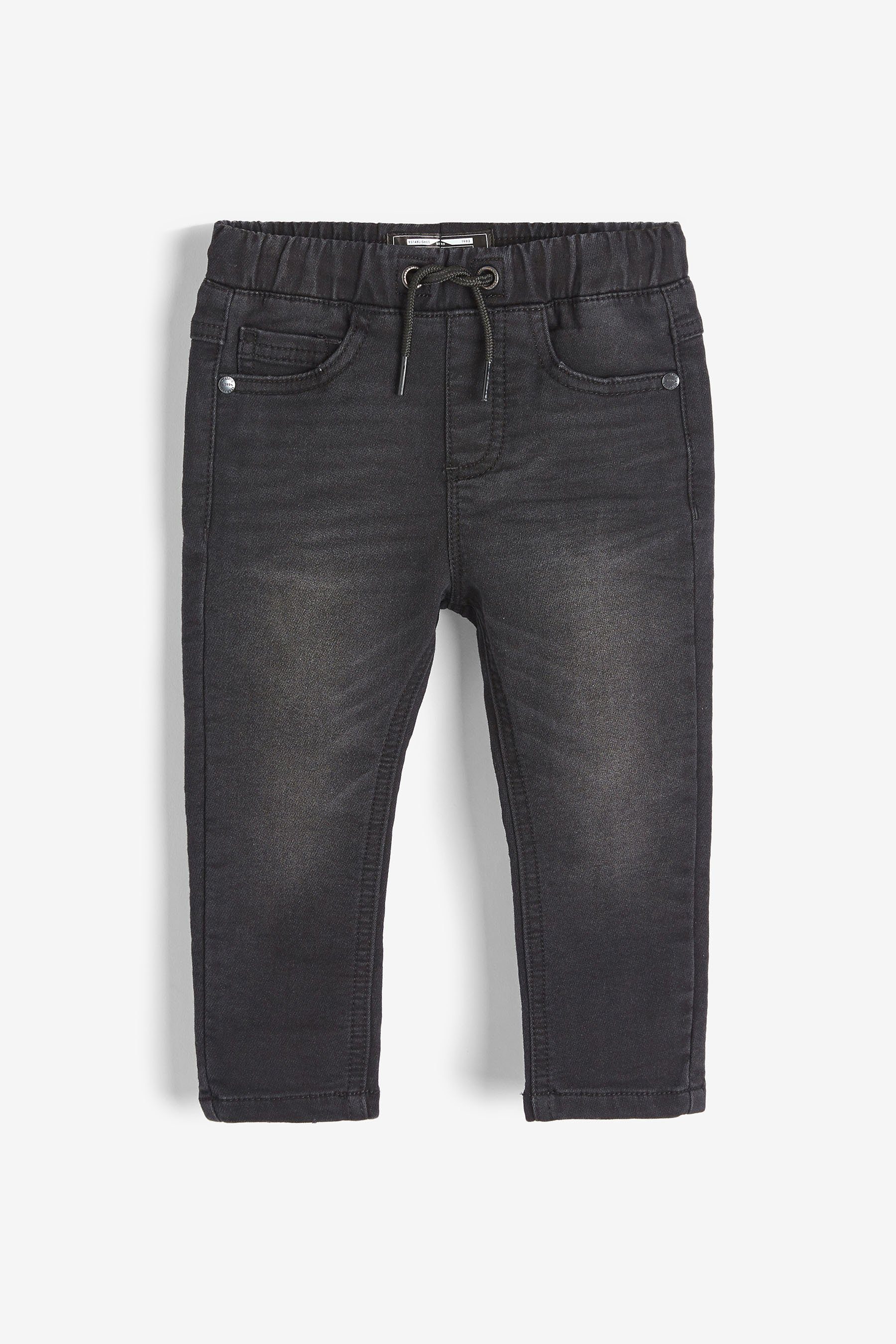Next Slim-fit-Jeans Jogginghose aus Denim (1-tlg) Black Denim