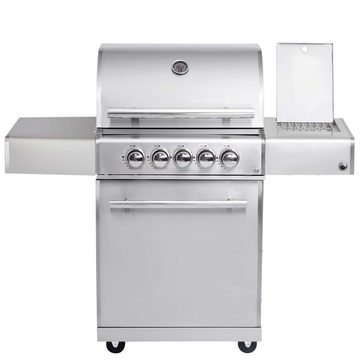 ALL'GRILL Gasgrill CHEF Paket M1 Backburner Seitenkocher GRATIS Zubehör