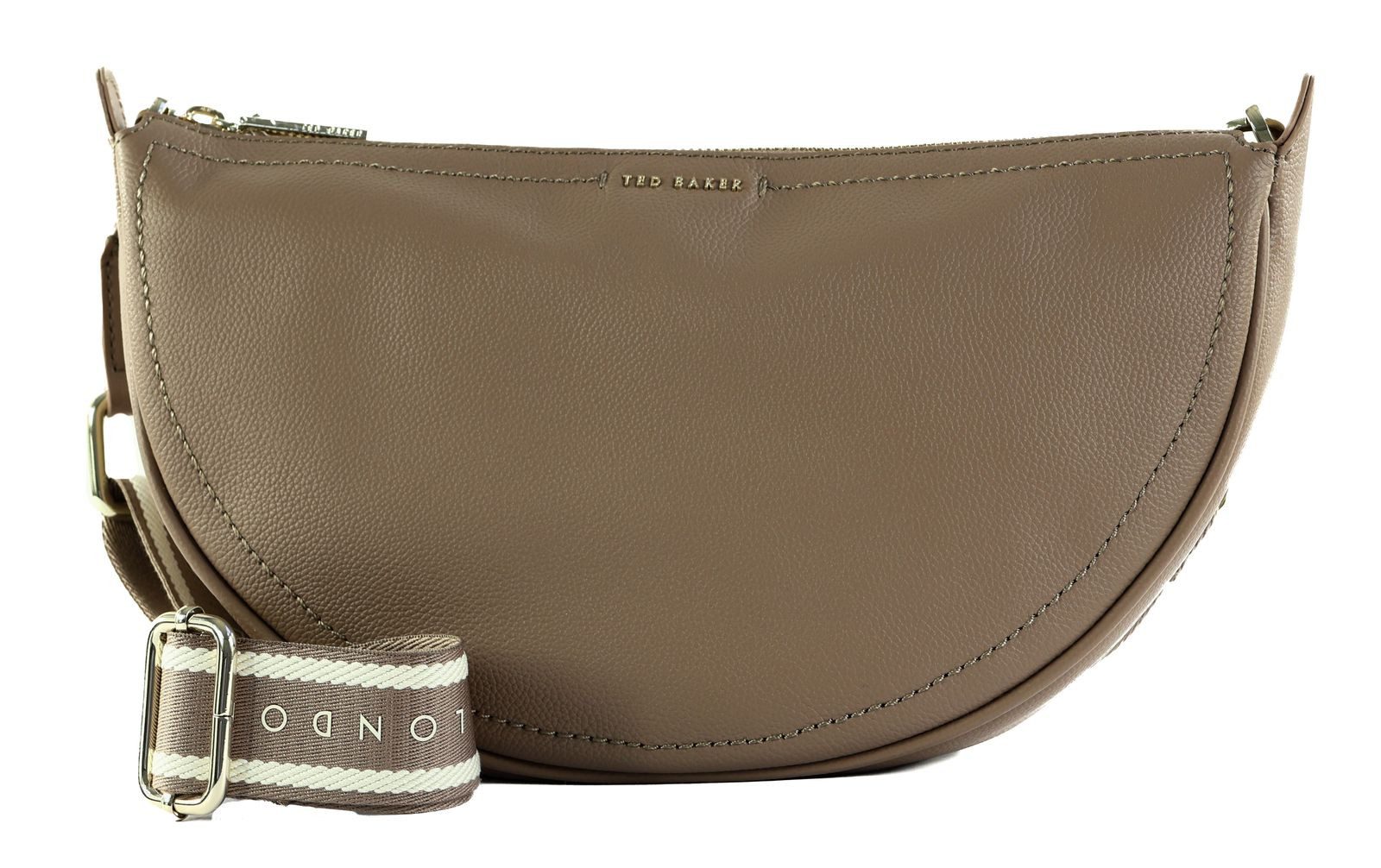 Ted Baker Umhängetasche Webbing Leather Half Moon Crossbody Bag, aus echtem Leder