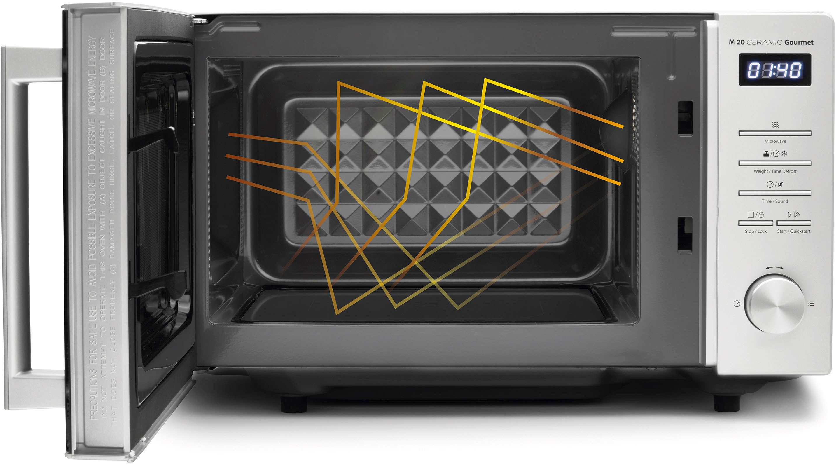 Caso Mikrowelle CASO M 20 Ceramic Gourmet, Mikrowelle, 20 l