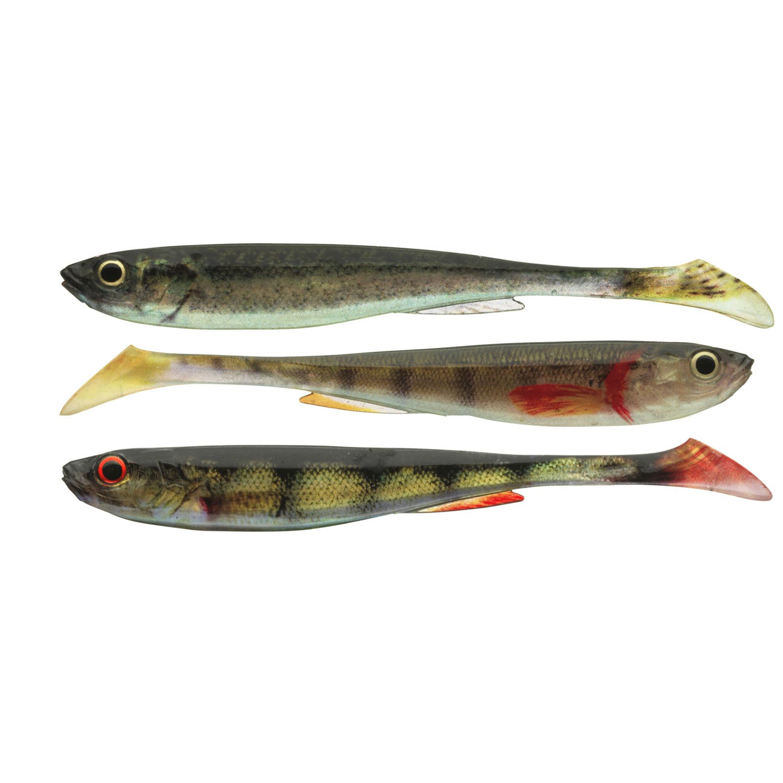 Daiwa Искусственная приманка, Daiwa Prorex Real Slim Shady Live Color Set 16cm 3pcs. Gummifisch