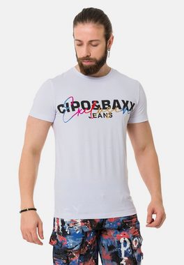 Cipo & Baxx T-Shirt mit Markenprint
