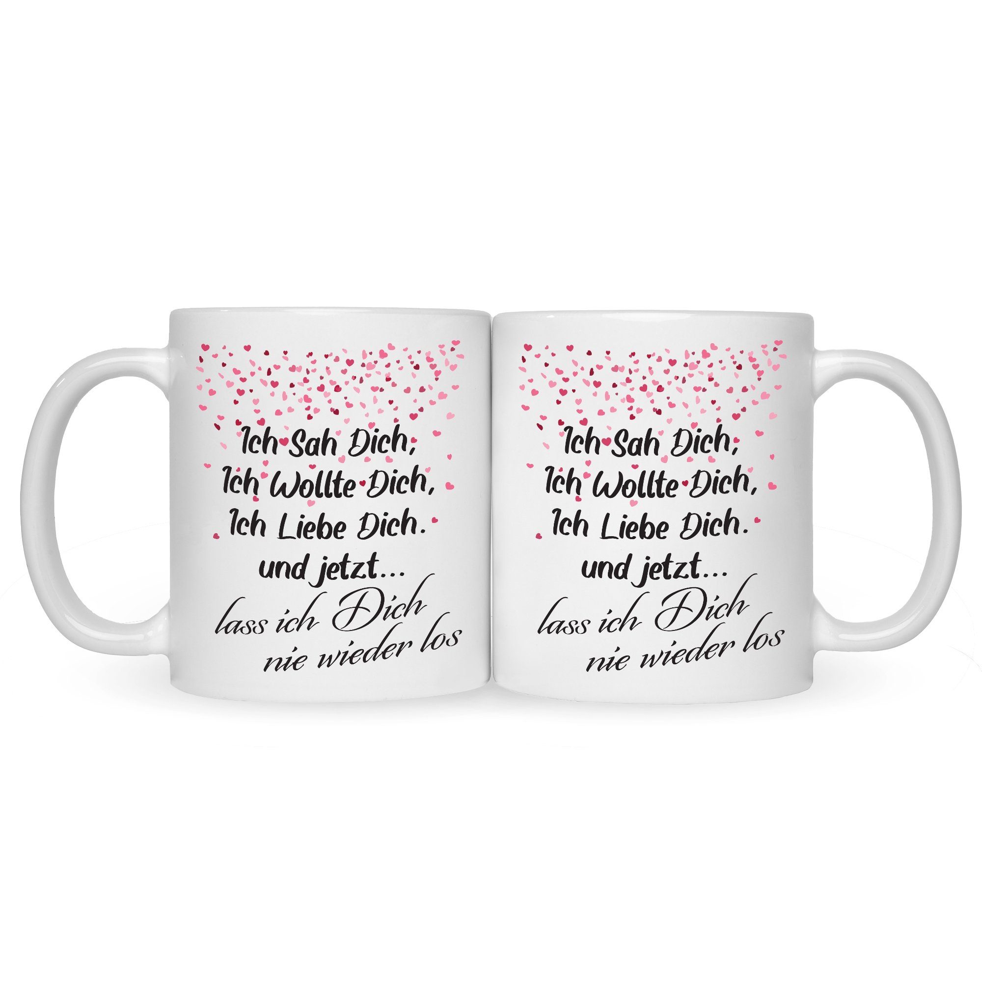 sah GRAVURZEILE Frauen Geschenkidee Geschenk Sie - Ich & Männer für zum Weiß dich - mit Ihn Valentinstag Tasse Bedruckte - Geschenk Kaffeetasse Teetasse Spruch für - Kaffeebesser - Tasse