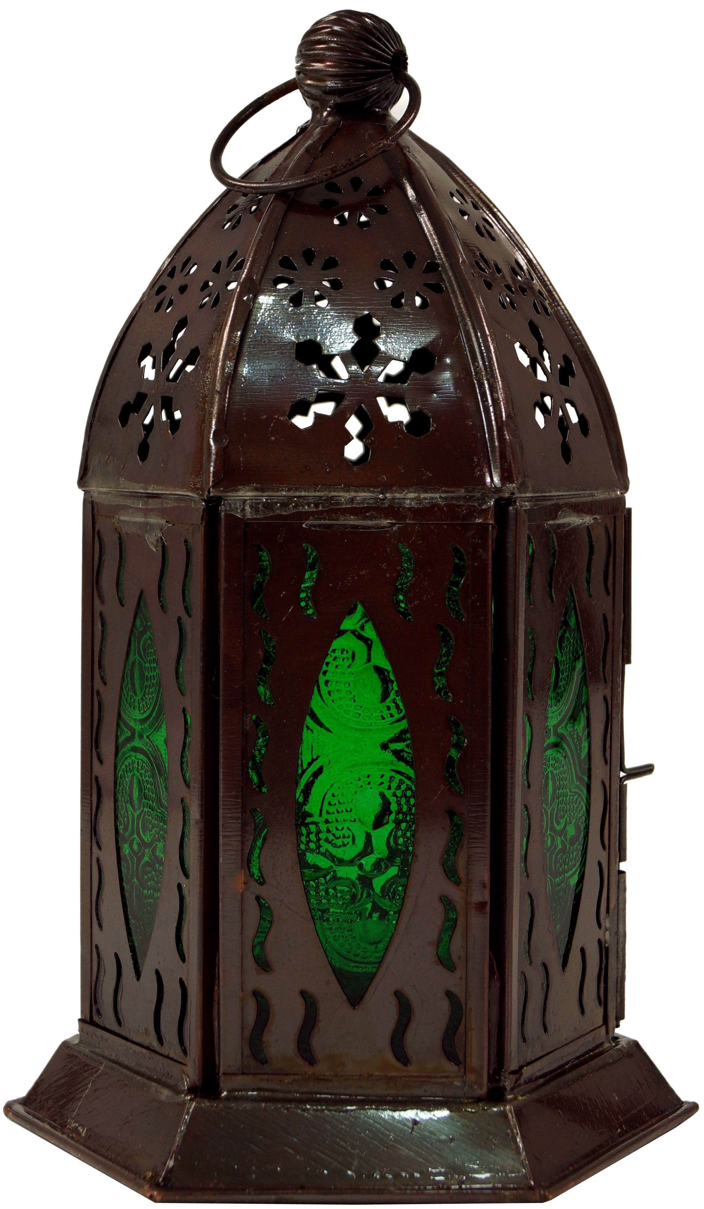Guru-Shop Laterne Orientalische Metall/Glas Laterne in..