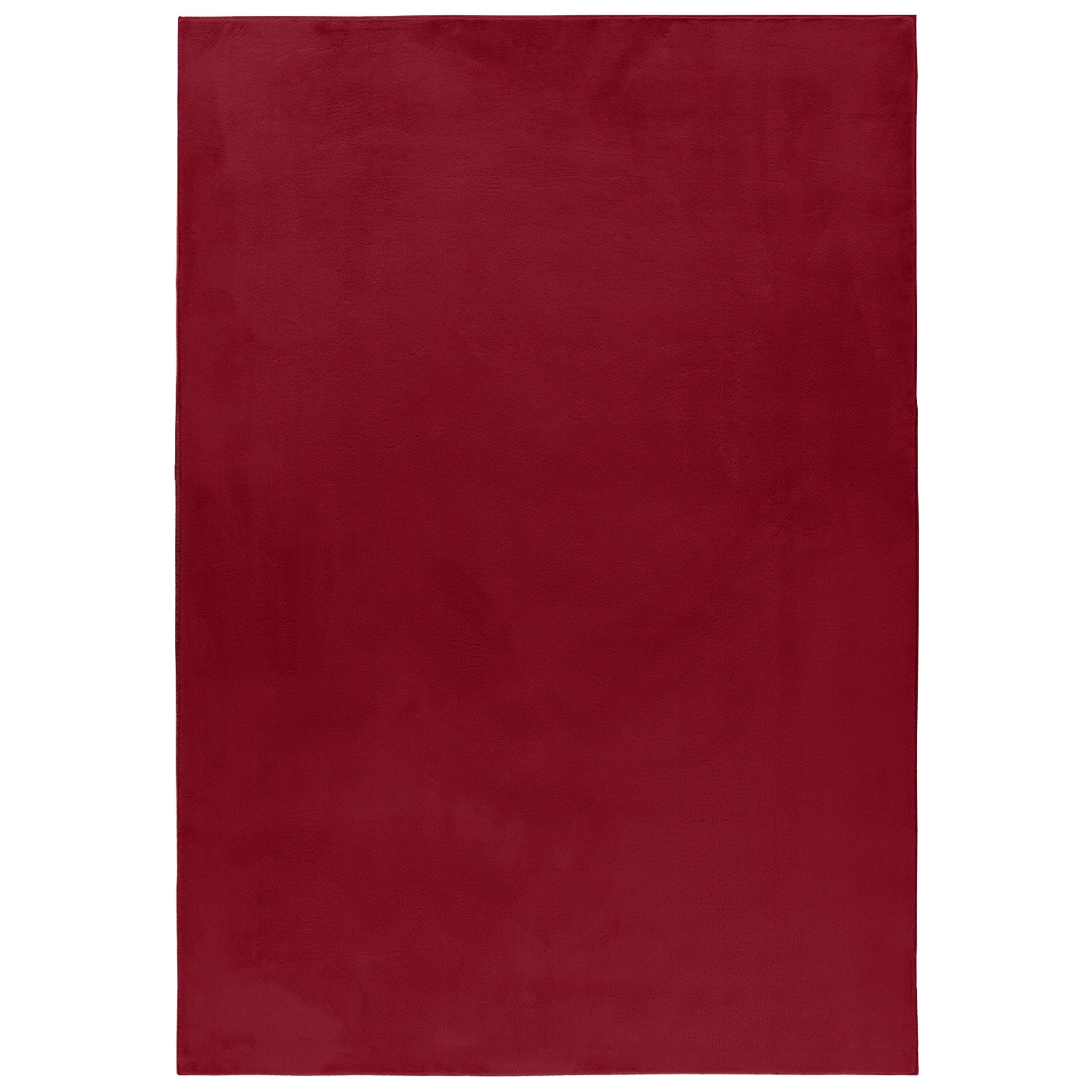 SIMPEX24 Teppich Unicolor - Einfarbig, Läufer, Höhe: 20 mm, Teppich Wohnzimmer Einfarbig Shaggy Modern Flauschiger Felloptik Weich