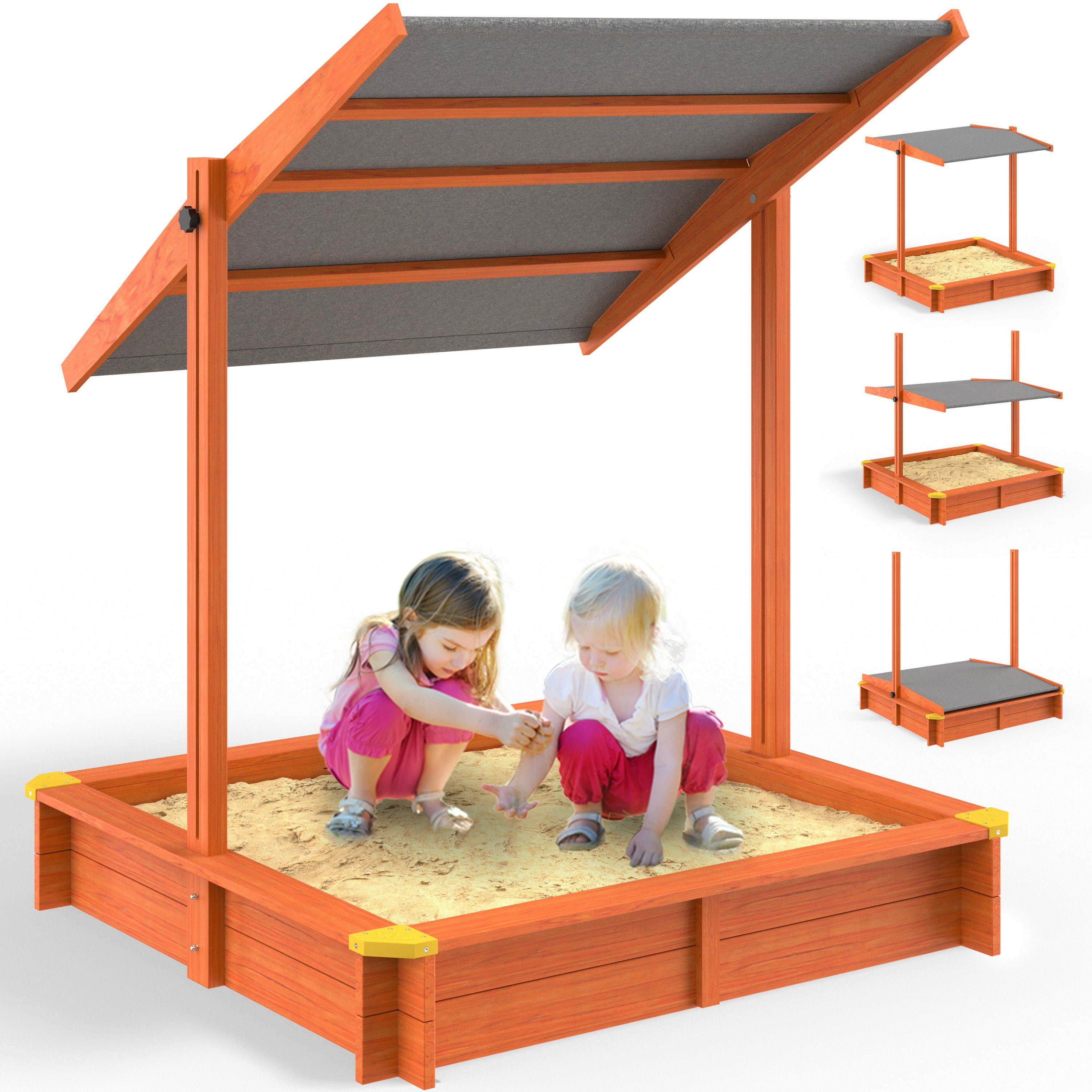 Spielwerk Sandkasten, Sami mit Dach 120x120cm günstig online kaufen