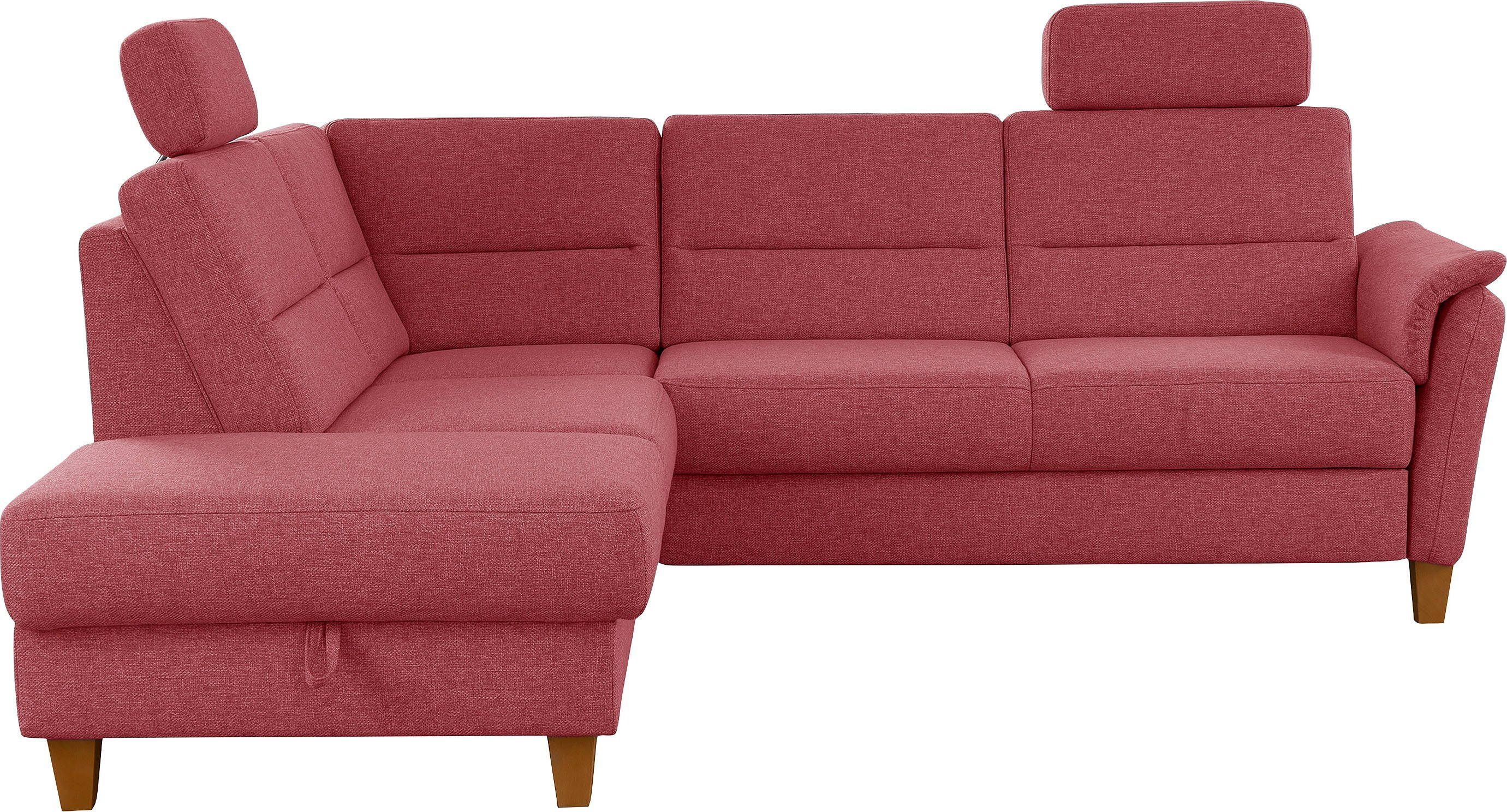 Home affaire Ecksofa Palmera L-Form, Federkern, günstig online kaufen