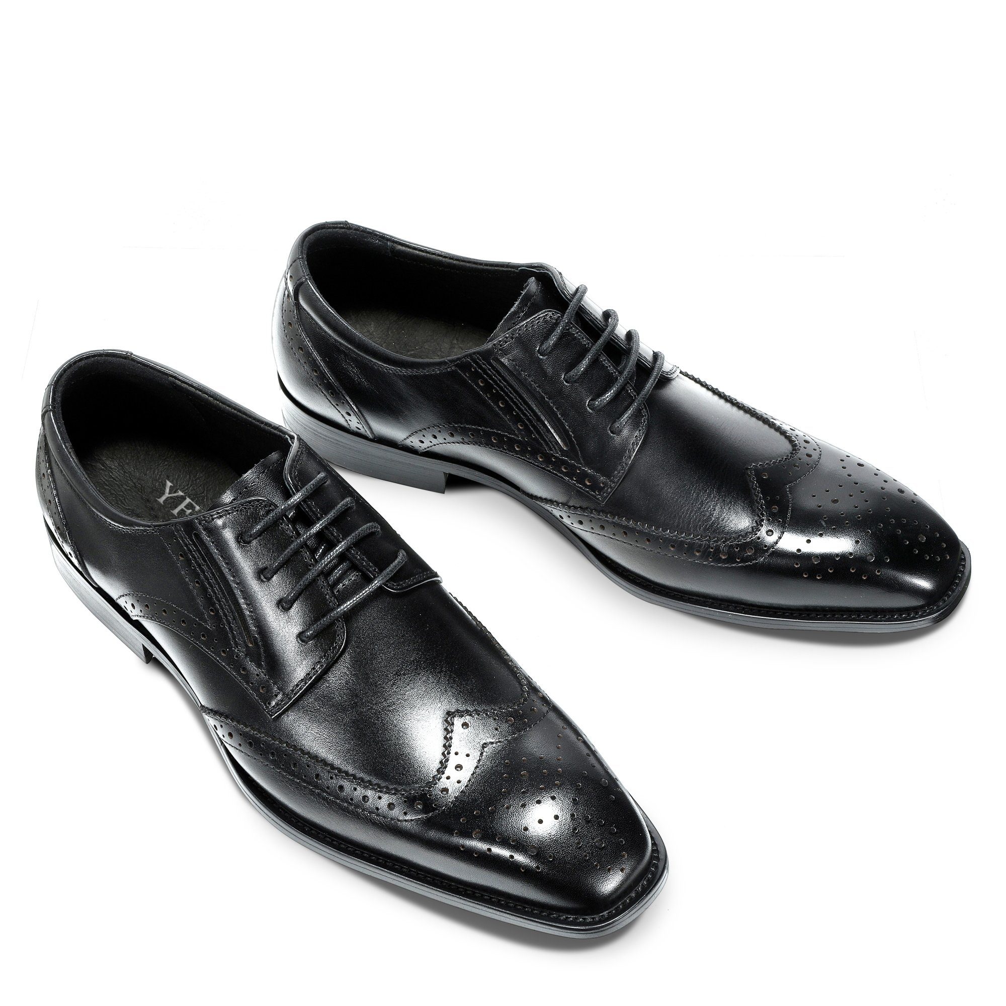 Allthemen Schnürschuh mit geschnitzten Mustern Businessschuh günstig online kaufen