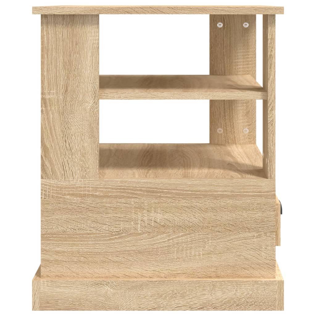 (1-St) Beistelltisch Holzwerkstoff Sonoma-Eiche 50x50x60 cm furnicato