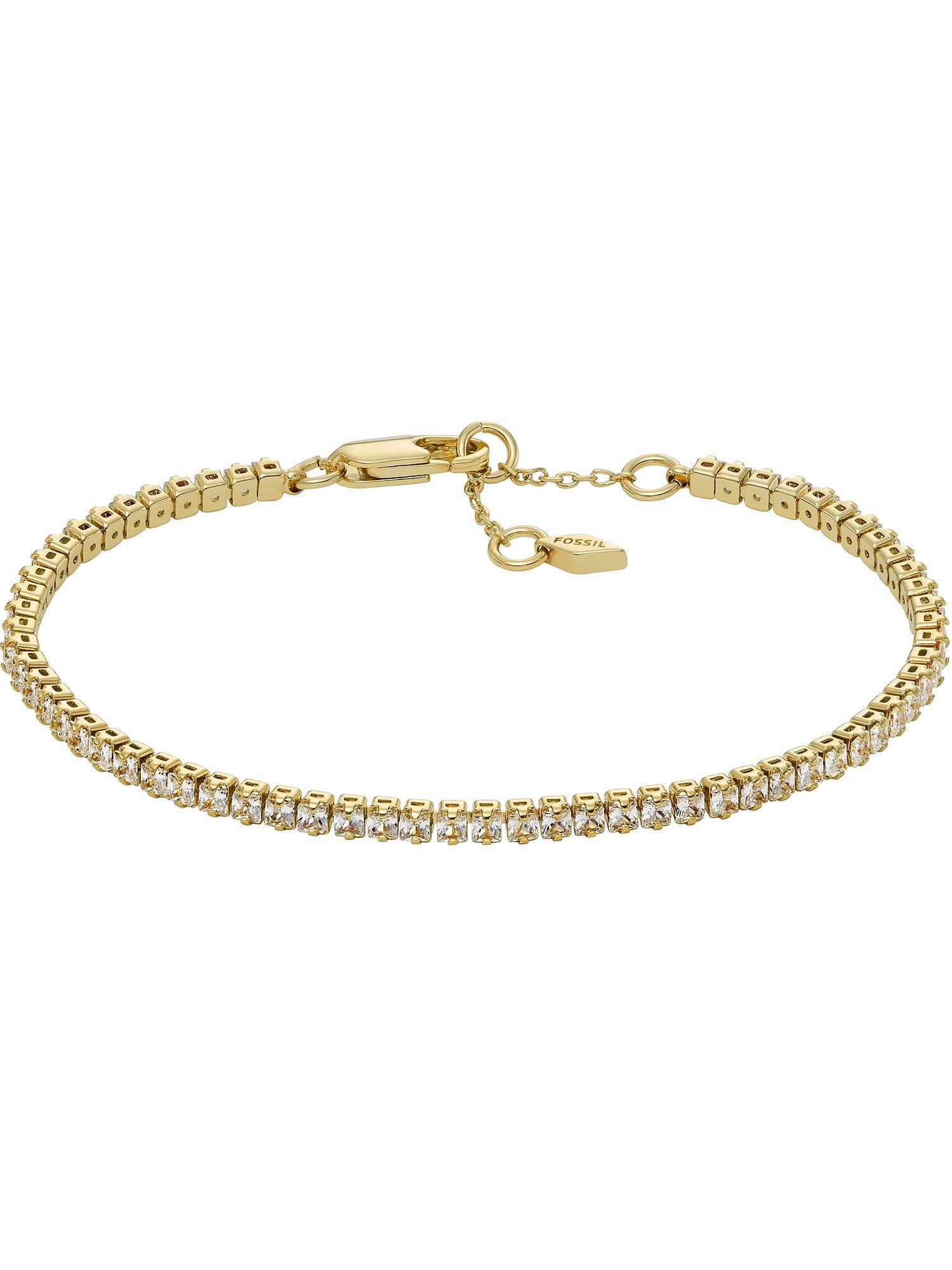 Fossil Armband Fossil Damen-Armband Metall Glasstein, günstig online kaufen
