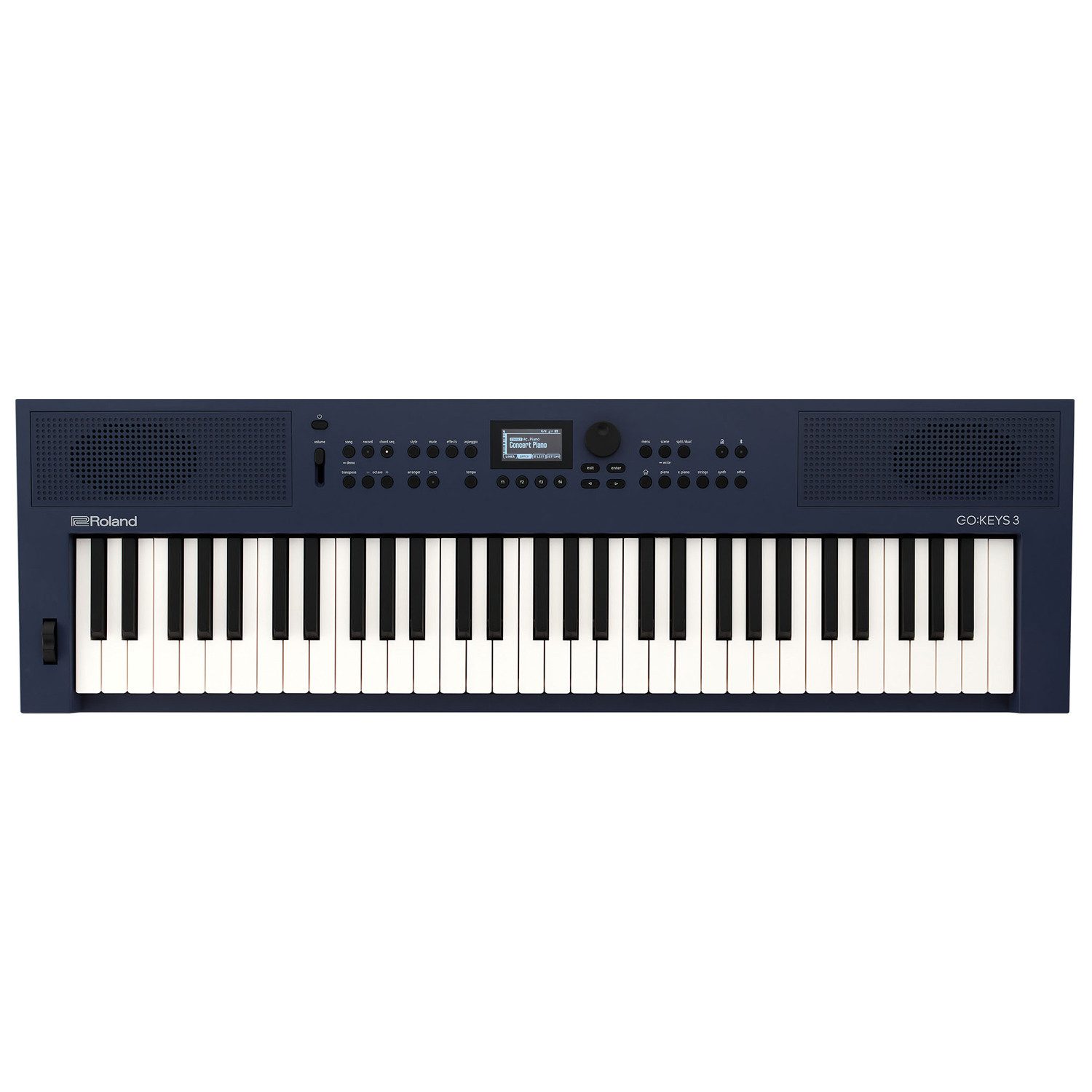 Roland Audio Entertainer-Keyboard Roland Keyboard GO:Keys 3 Midnight Blue (Midnight Blue, Music Creation Keyboard)