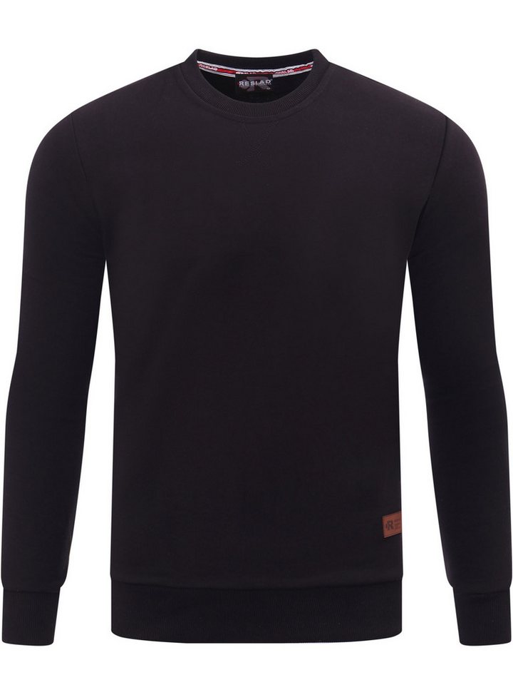 Reslad Sweatshirt Reslad Pullover Herren Sweatshirt RS-1013 (1-tlg) weicher Rundhalspullover Winter Pulli Sweater Sweatjacke