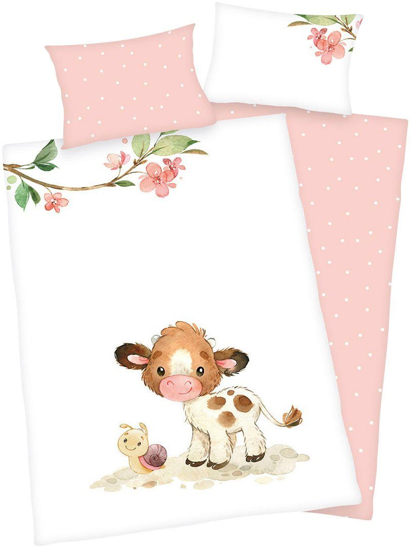 Baby Best Babybettwäsche süsses Kälbchen, Flanell, günstig online kaufen