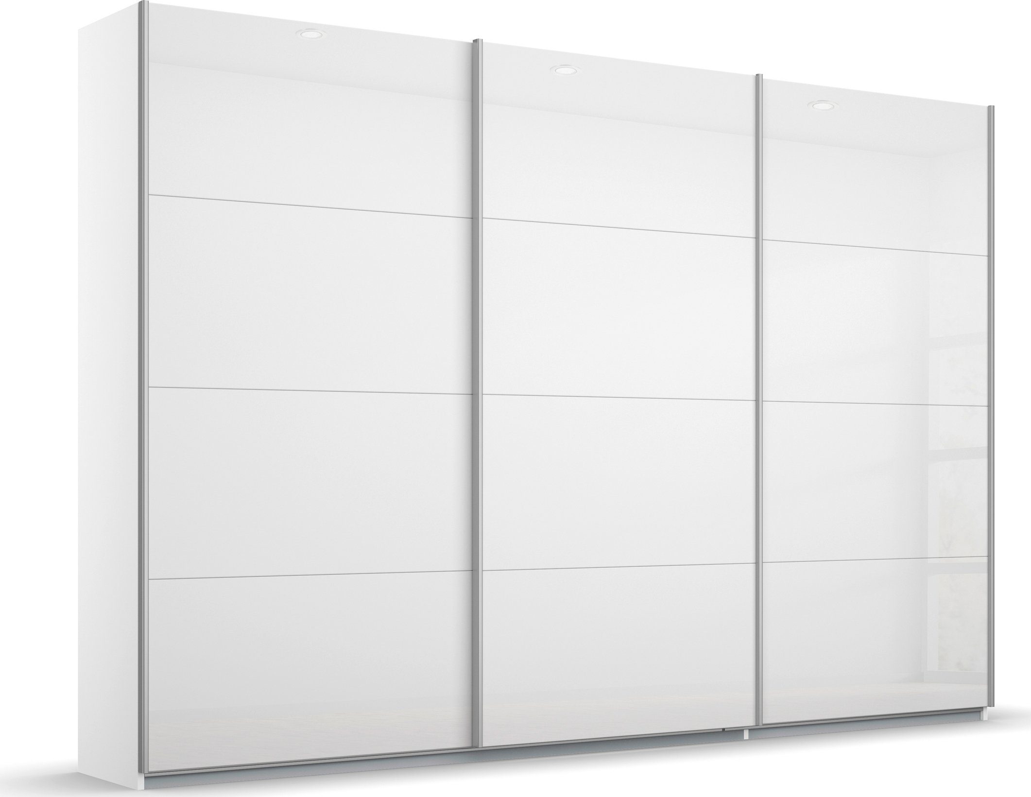 rauch Schwebetürenschrank Kleiderschrank Schrank Garderobe KOLUNA mit Hochglanz-Front (3 Ausstattungen BASIC/CLASSIC/PREMIUM (inkl. SOFT-CLOSE-FUNKTION) Breiten 203/271/315/360 cm Höhen 210/229 cm MADE IN GERMANY