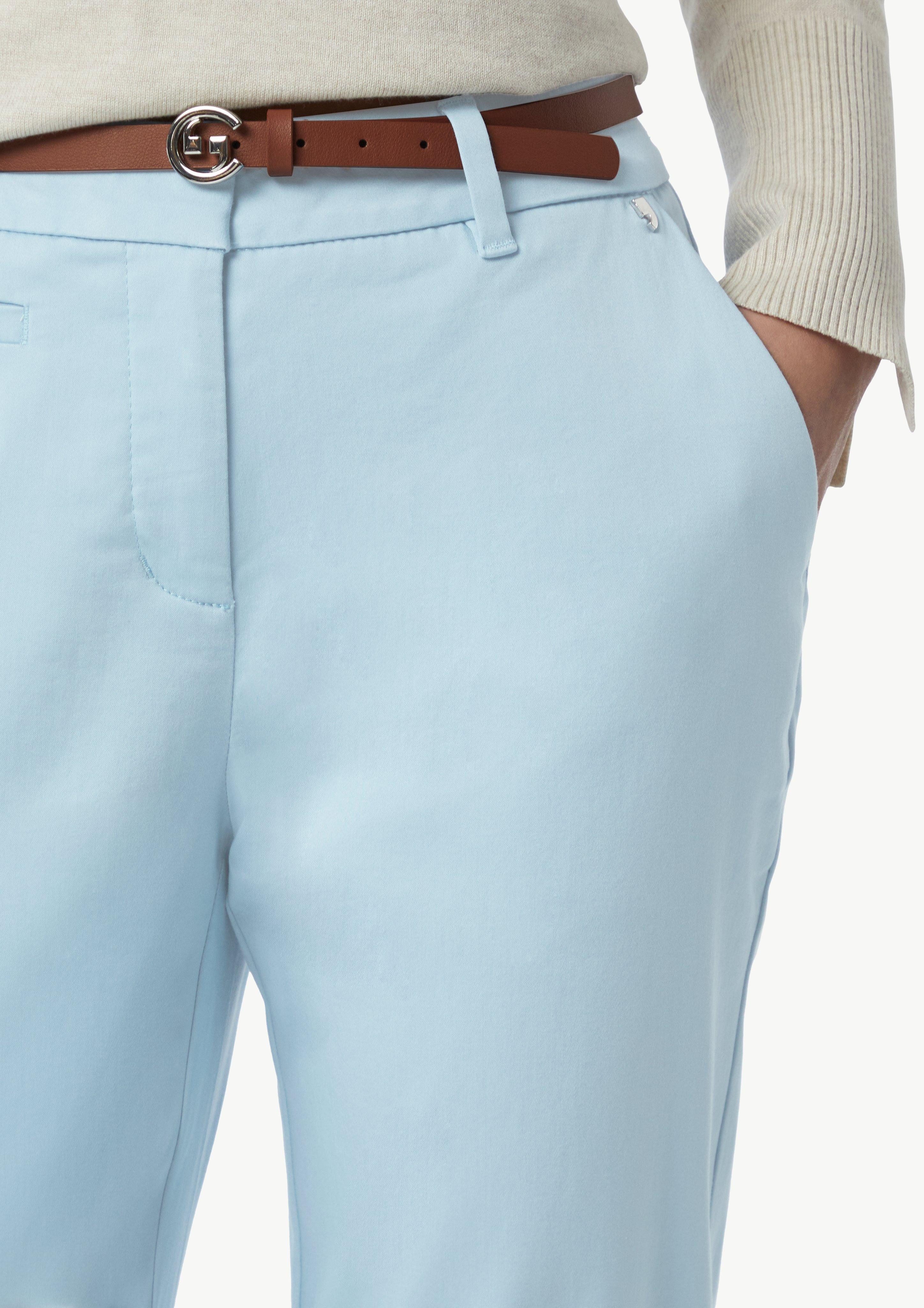 Comma 7/8-Hose Chino-Hose mit Gürtel günstig online kaufen