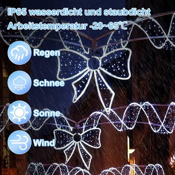 Randaco LED-Lichterschlauch LED Lichterschlauch Lichterkette Außen/Innen,mit Timer 8 Leuchtmode