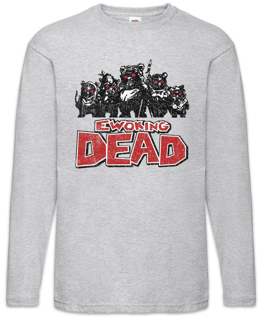 Langarmshirt Ewoking Dead Langarm T-Shirt The Walking Living Zombie Zombies Star