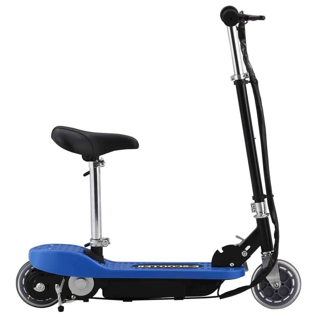 vidaXL Scooter E-Scooter mit Sitz 120 W Blau, (1 tlg)