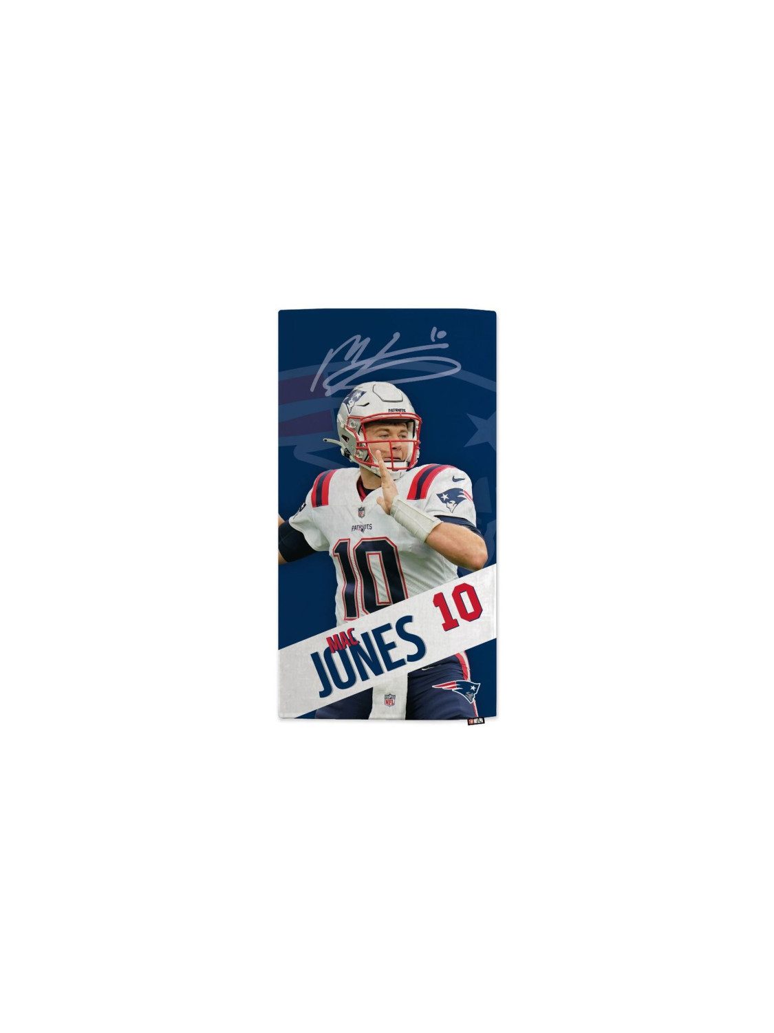 New England Patriots Badetuch NFLPA Mac Jones - Beach Towel - MOTION
