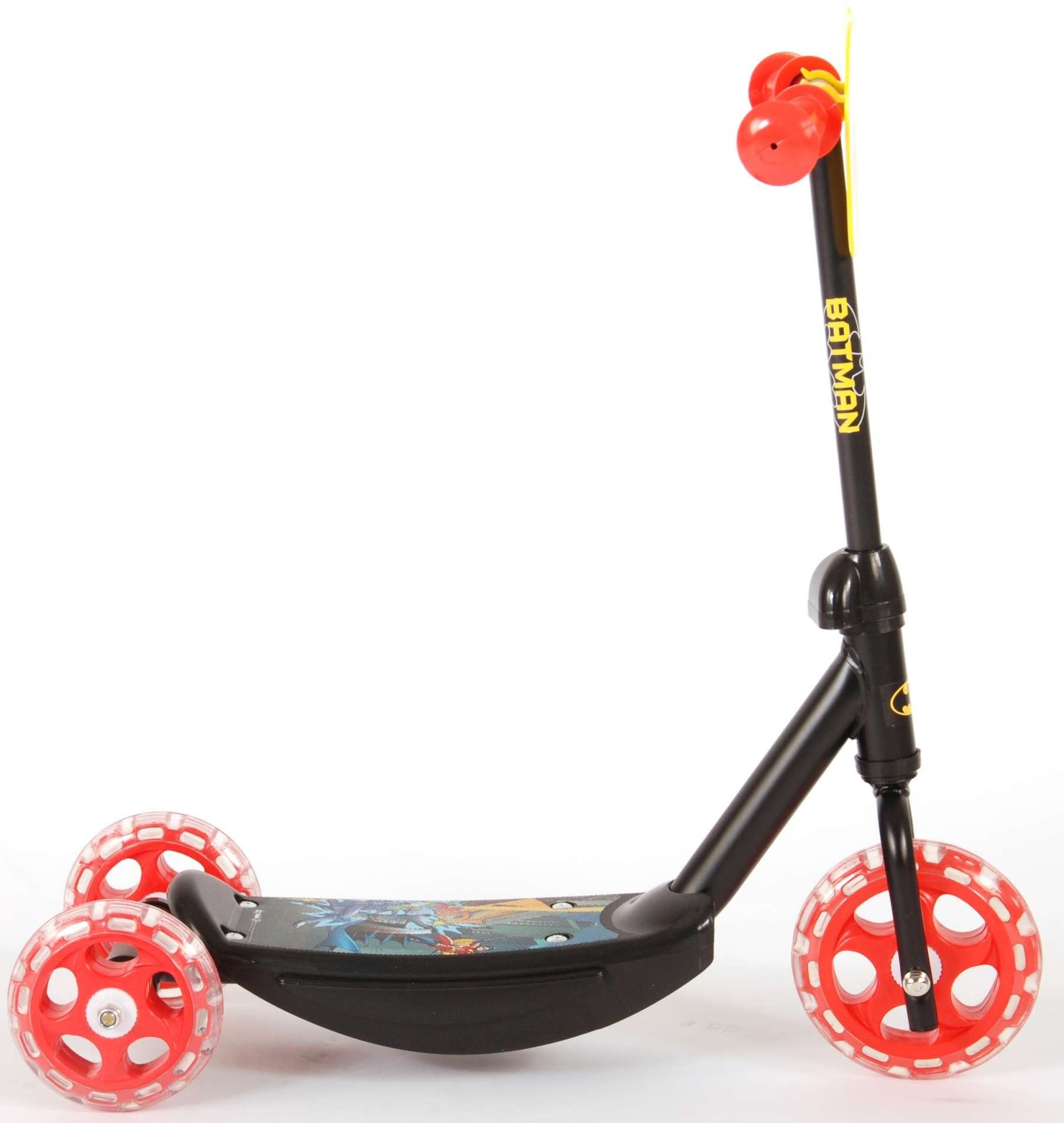 Roller Dreiradscooter - Kinder TPFSports Räder, zu 85% rutschfeste Dreiradscooter mit für Sicherheitsgriffe), mit Kinder 3 Dreiradscooter DC Kunststoffreifen zusammengebaut Batman (neutraler