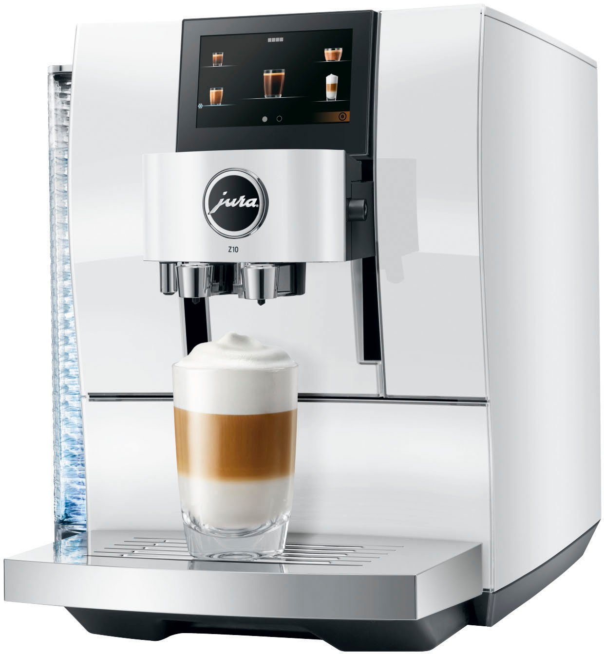 JURA Kaffeevollautomat 15410 Z10 Diamond White (EA), 51 Spezialitäten, Touch, Light & Cold Brew – Bild 2 von 5