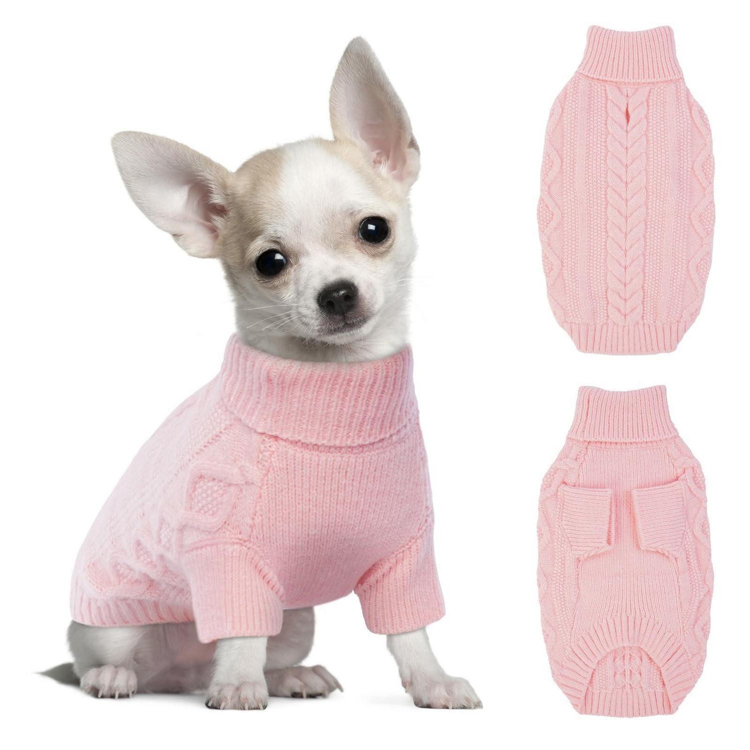 LuxusKollektion Hundepullover Hundepullover Rosa XS Geschirrloch