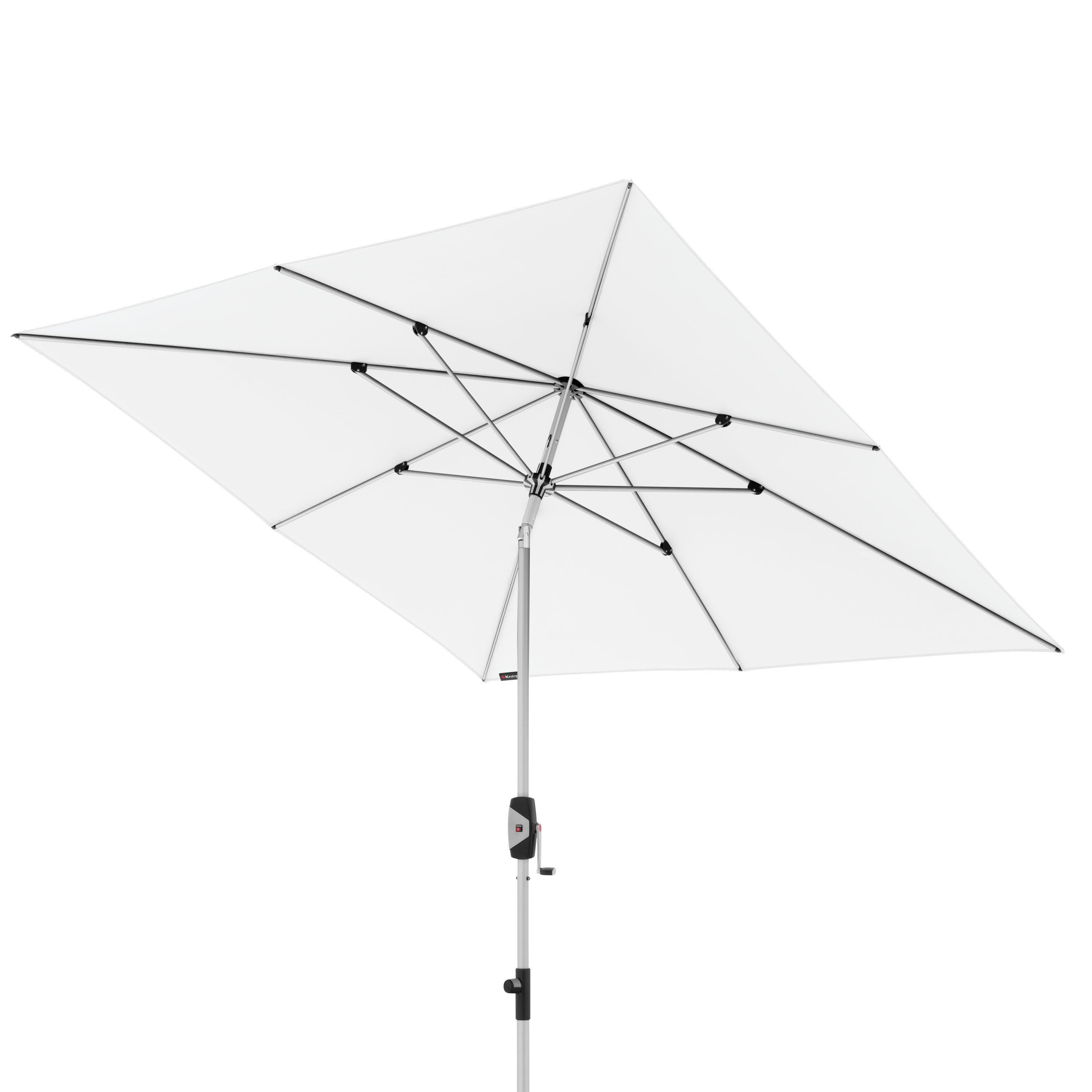 Knirps® Balkonschirm Kurbelschirm KNIRPS Automatic 240x240 mit Höhenverstellung weiss