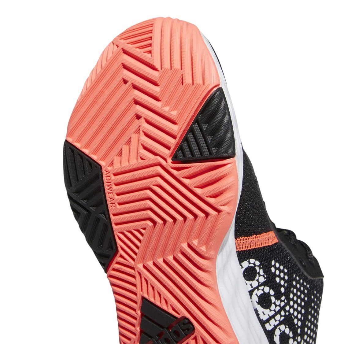 adidas Performance Hallen-Indoorschuhe Ownthegame 2.0 schwarz/orange Kinder Badmintonschuh