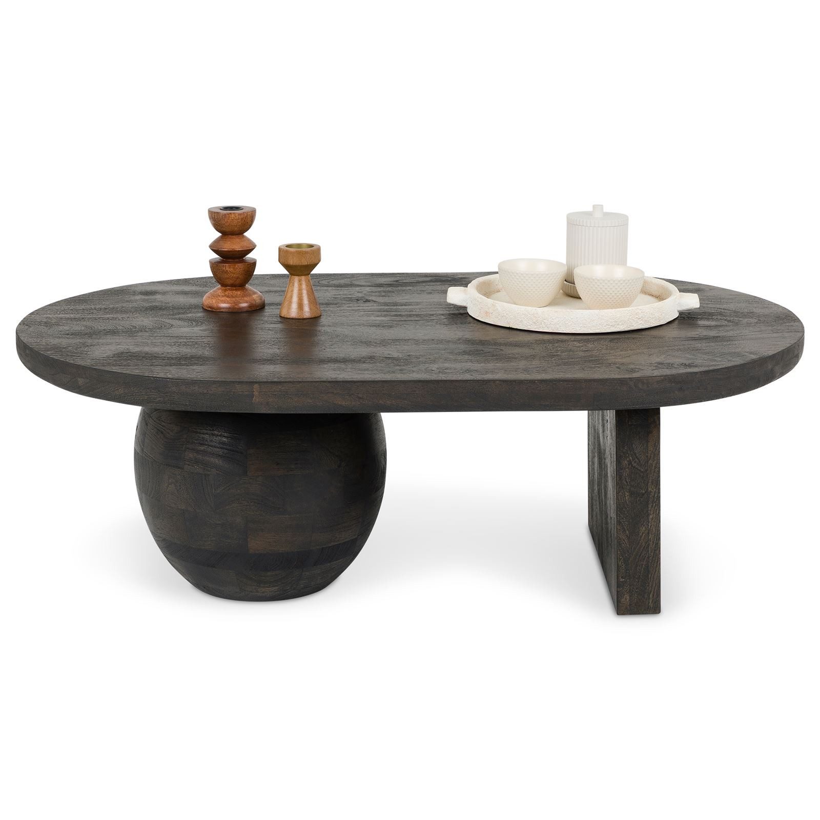 IDIMEX Couchtisch PERLA, Wohnzimmertisch aus massivem Mangoholz mit asymmet günstig online kaufen