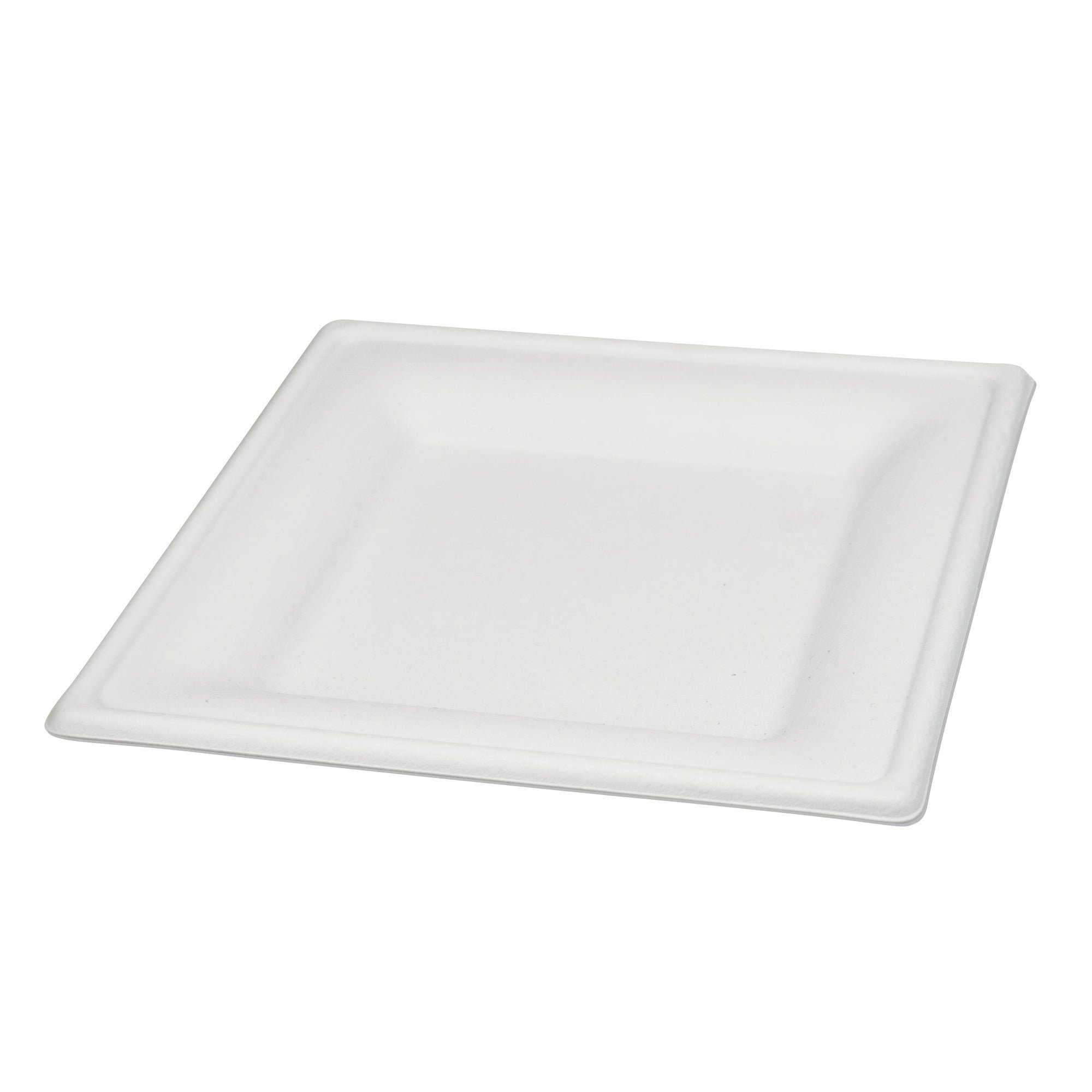 wisefood Einwegteller Bagasse Teller - quadratisch 20cm, (50 St)