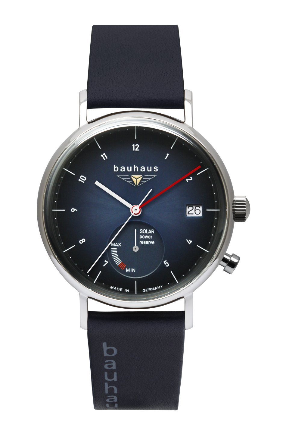 bauhaus Solaruhr Solar Power Reserve 2112-3, Armbanduhr, Herrenuhr, Datum, günstig online kaufen