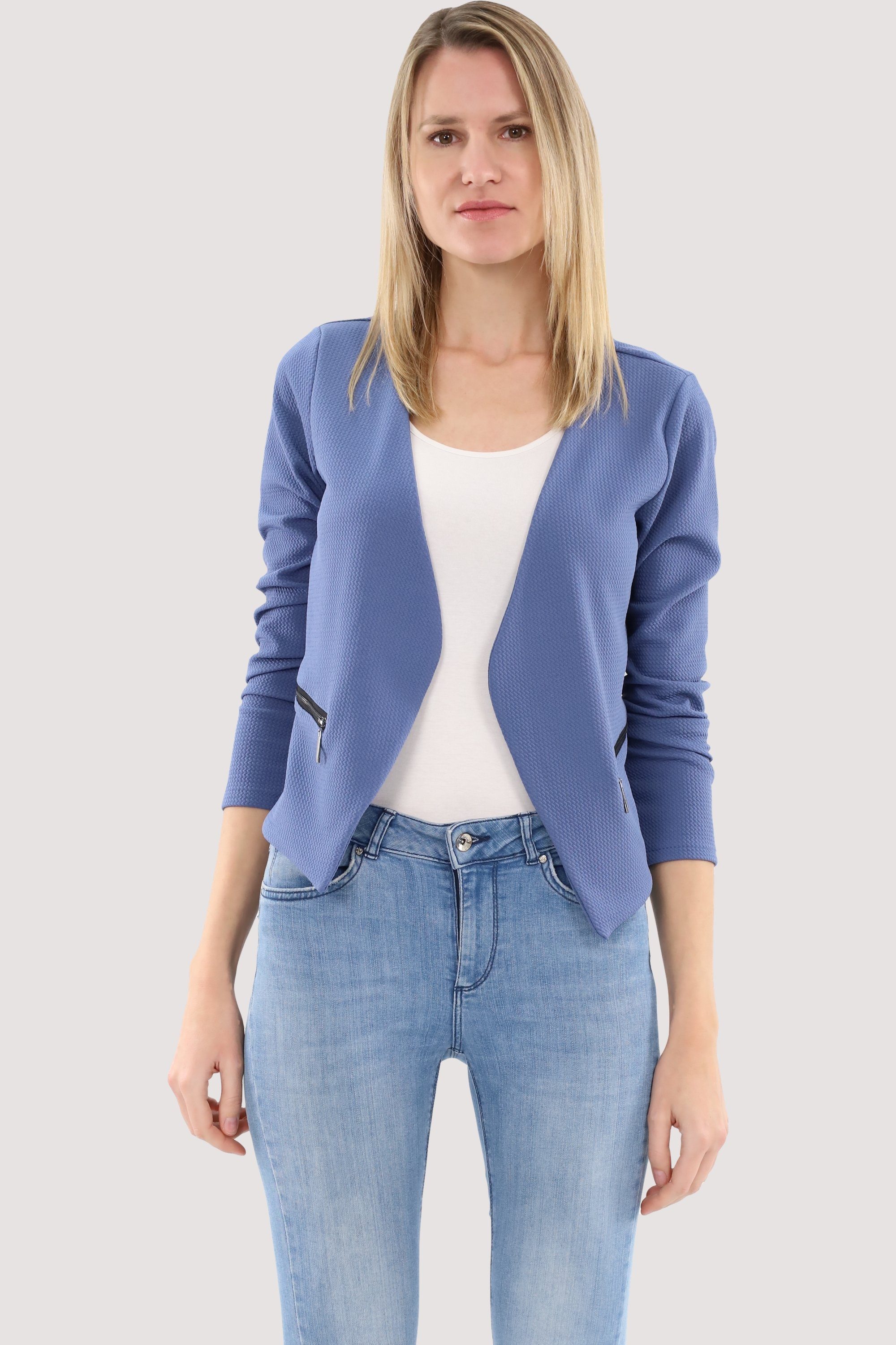 malito more than fashion Jackenblazer 6040 Sweatblazer im Basic-Look