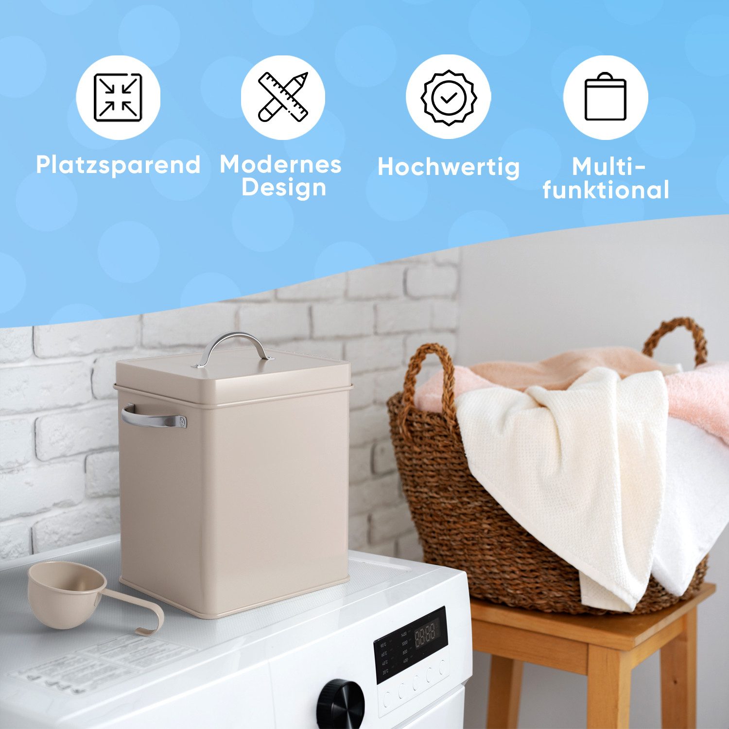 Björn&Schiller Aufbewahrungsbox Waschpulver 6,5 L, Waschmittelbehälter günstig online kaufen