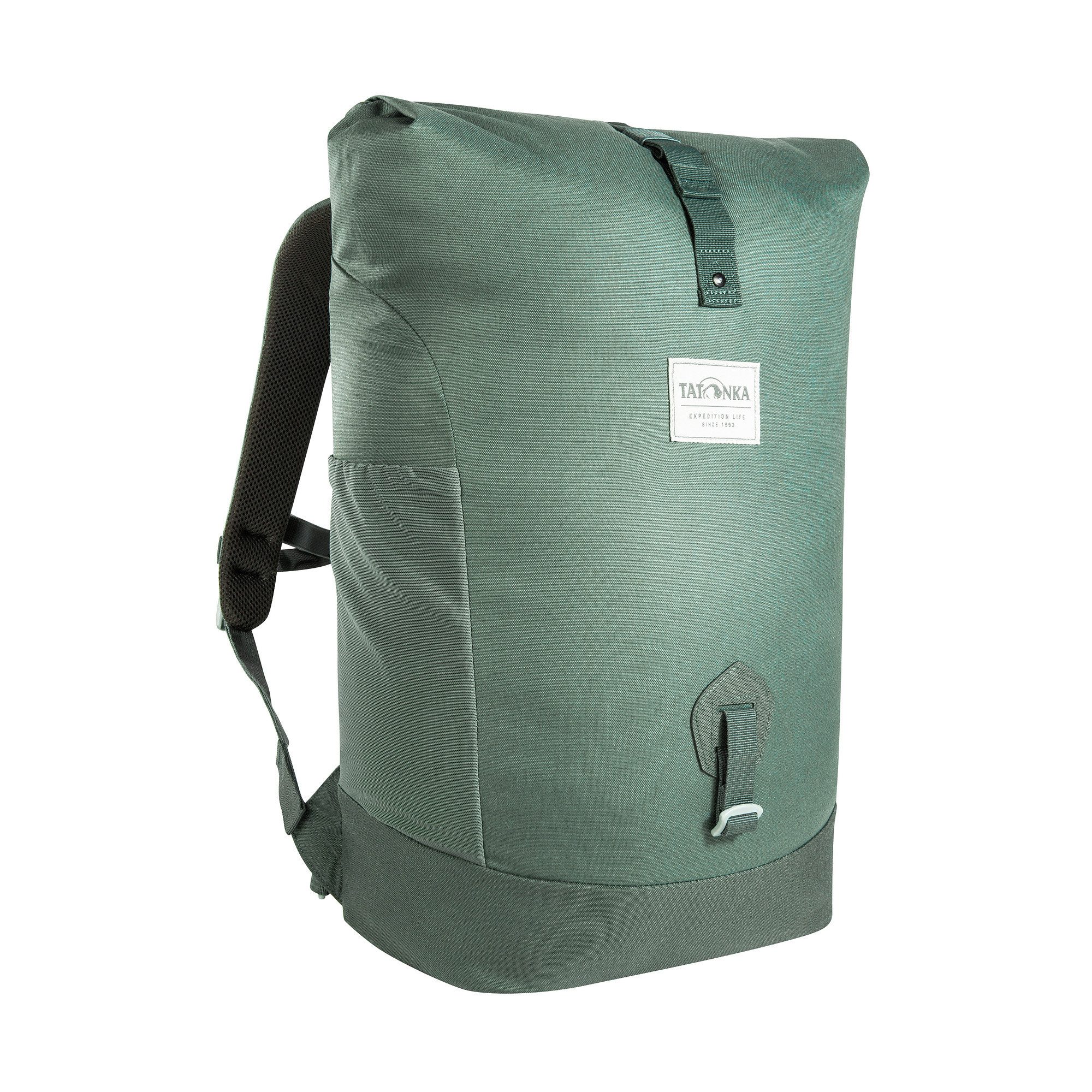 TATONKA® Daypack Grip Rolltop Pack 25 Kapok (gepolstertes Laptopfach, genug Platz für DIN A4-Ordner, PFC-/PFAS-frei), aus recyceltem Polyester und Naturfaser Kapok