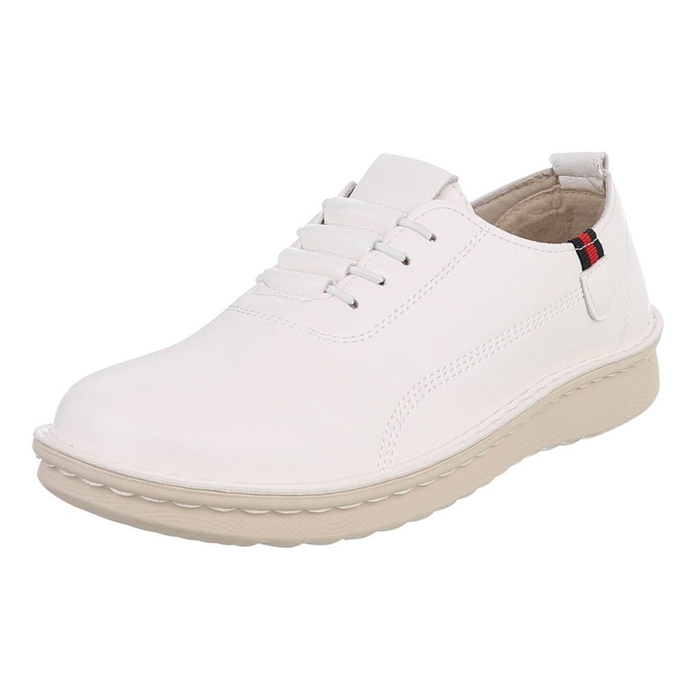 Ital-Design Komfortabler Damenschuh für Alltag und Freizeit Slipper (91554569) Flach Slipper in Weiß