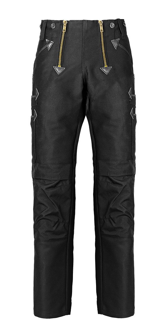 tommit Arbeitshose Zunfthose schwarz ohne Schlag Doppelpilot mit Cordura Dachdeckerhose robuste Zimmermannshose für Profis
