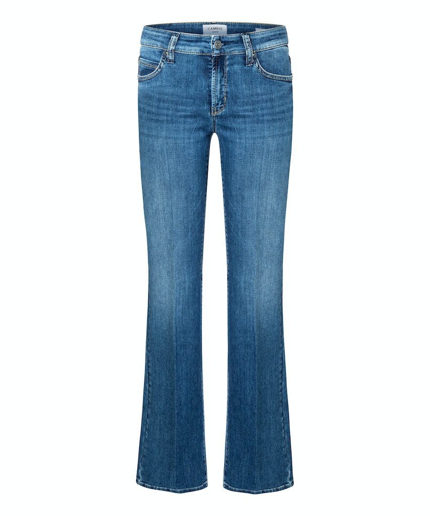 Cambio 5-Pocket-Jeans Flared Leg Jeans für Damen (1-tlg)