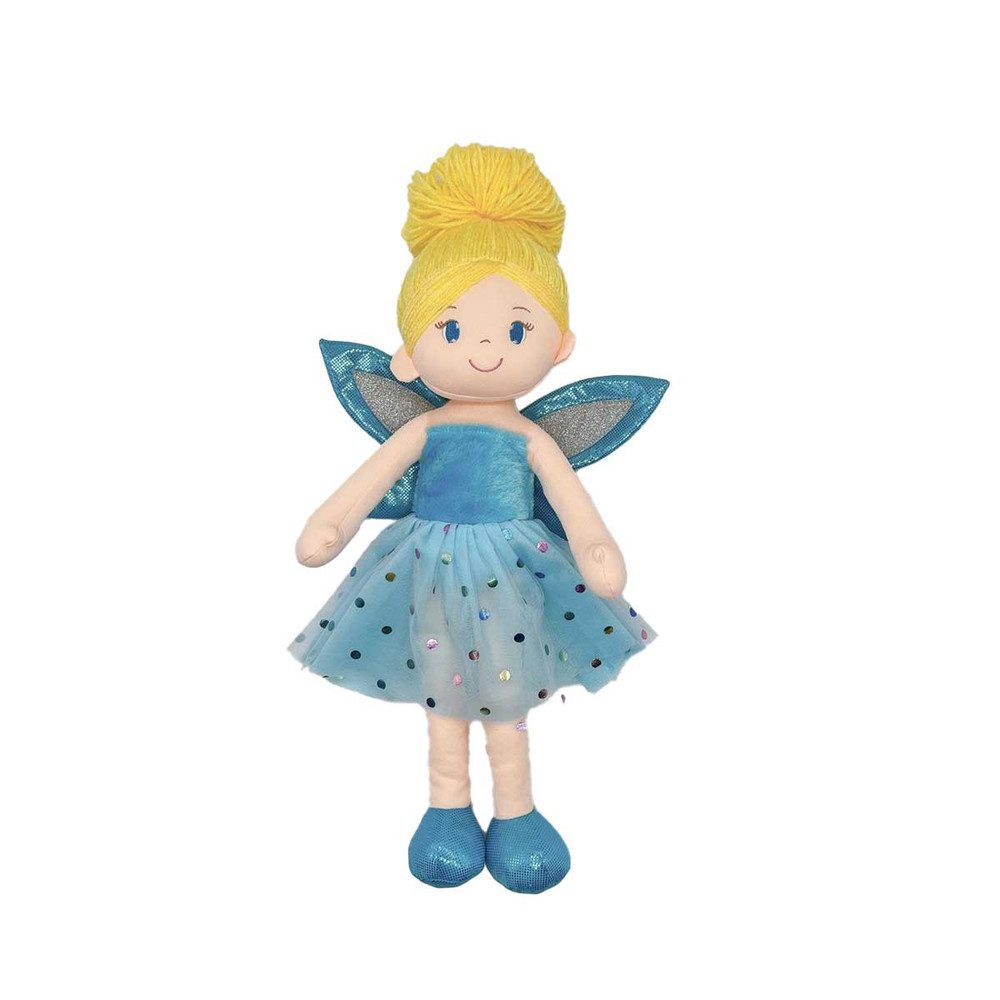 Babypuppe Besttoy - Weichpuppe Maggy - mit blauem Feenoutfit