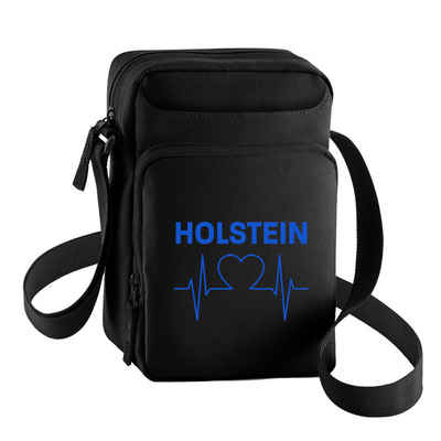 multifanshop Schultertasche Holstein - Herzschlag - Tasche