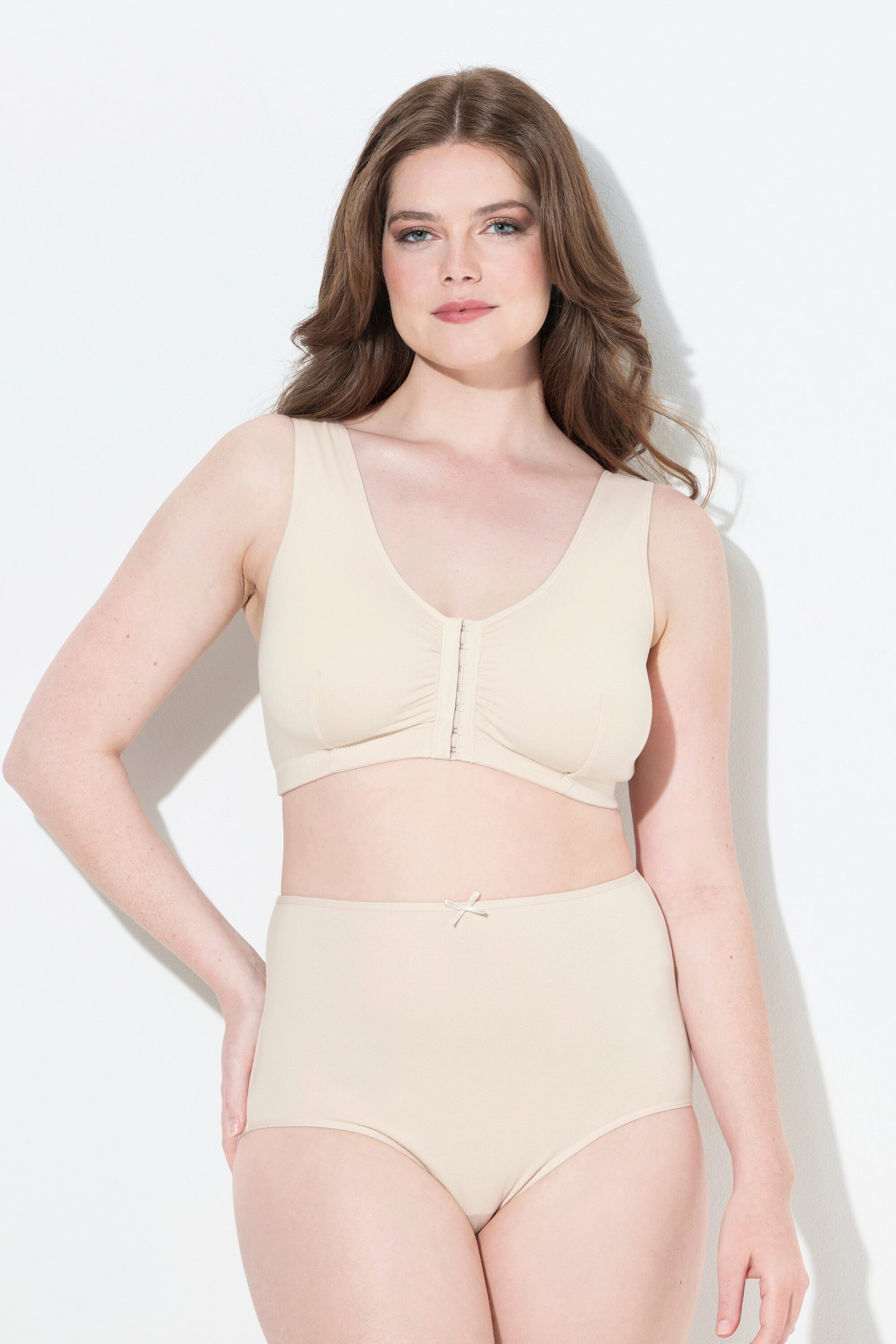 Ulla Popken Bustier Bustier Vorderverschluss Baumwollqualität
