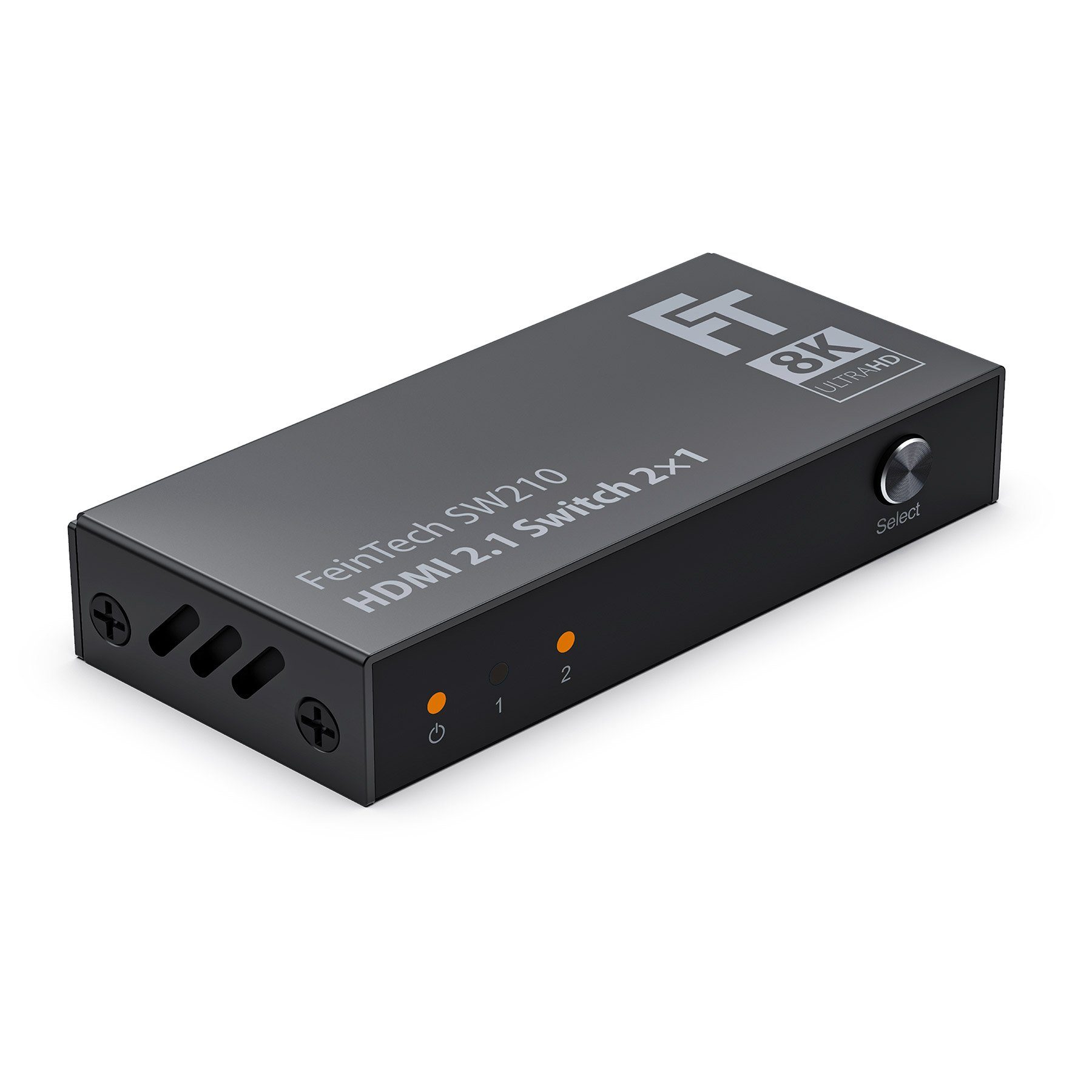 FeinTech HDMI-Splitter SW210, Bi-direktionaler HDMI-Switch 2 In 1 Out, 1 In 2 Out, 4K 120Hz 8K VRR