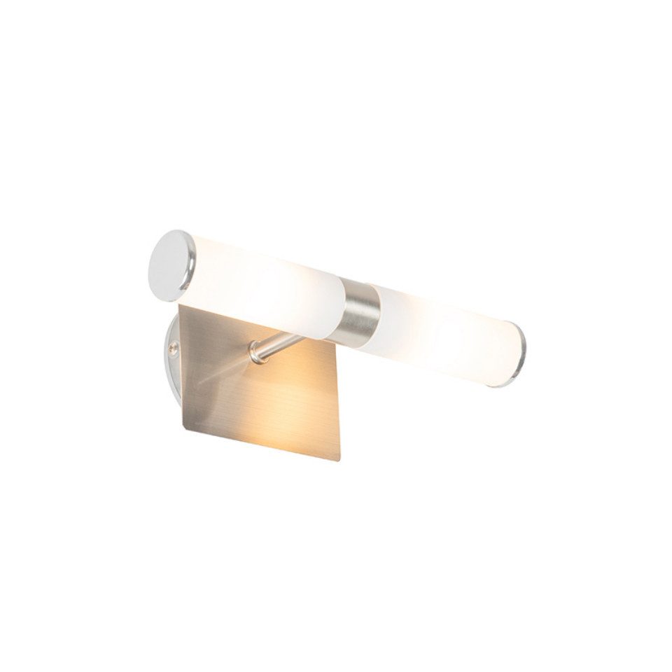 Qazqa Wandleuchte Bath, ohne Leuchtmittel, Warmweiß, QAZQA Wand­leuchte, g9, Stahl, Stahl, Modern