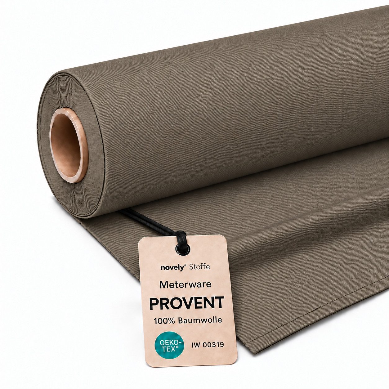 novely® Stoff PROVENT Schwerer Twill Polsterstoff Robuster Baumwollstoffbuster Möbel, Strapazierfähig, Zertifiziert, Meterware, 1lfm